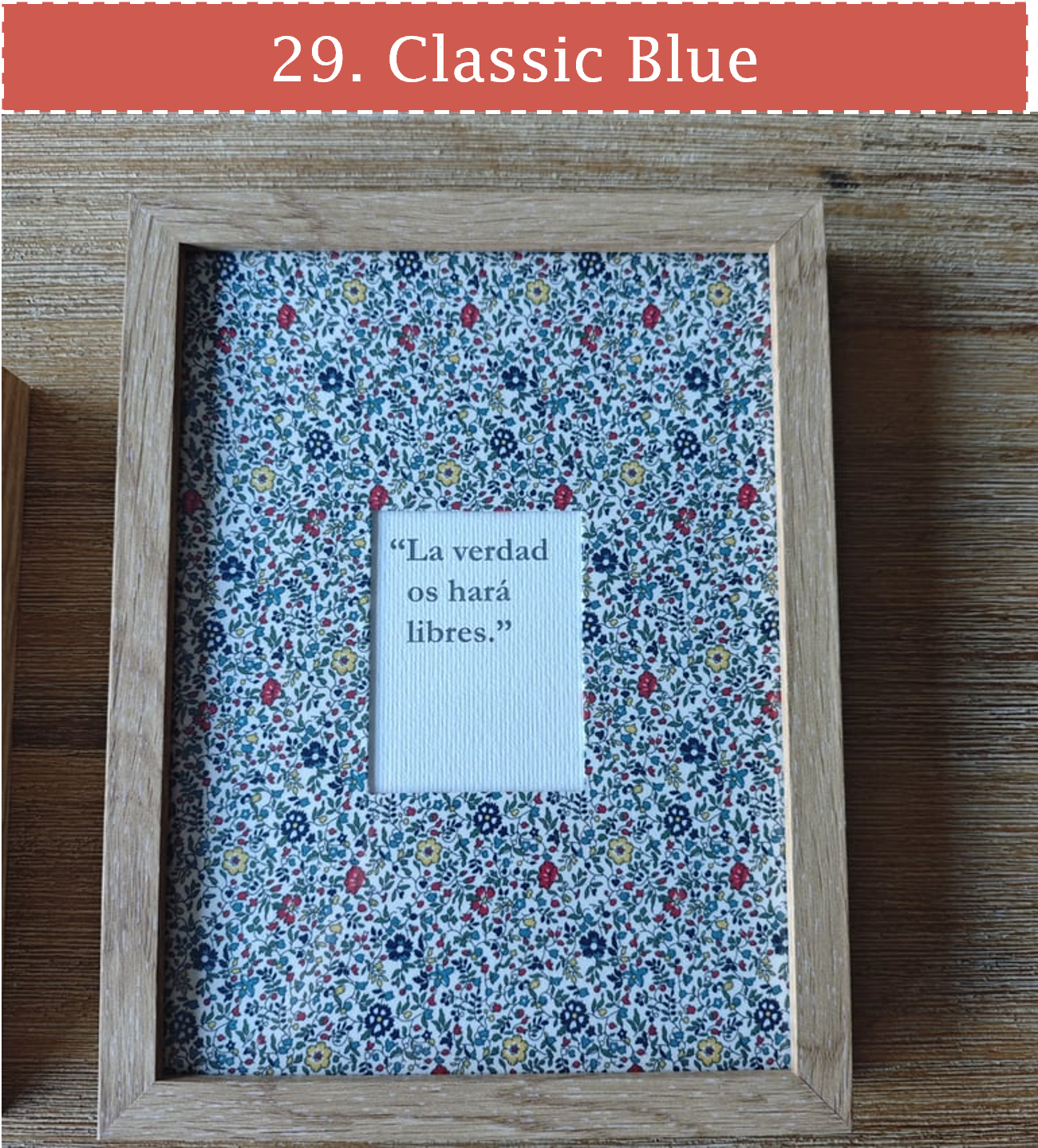 Marco frase 20x26 cm