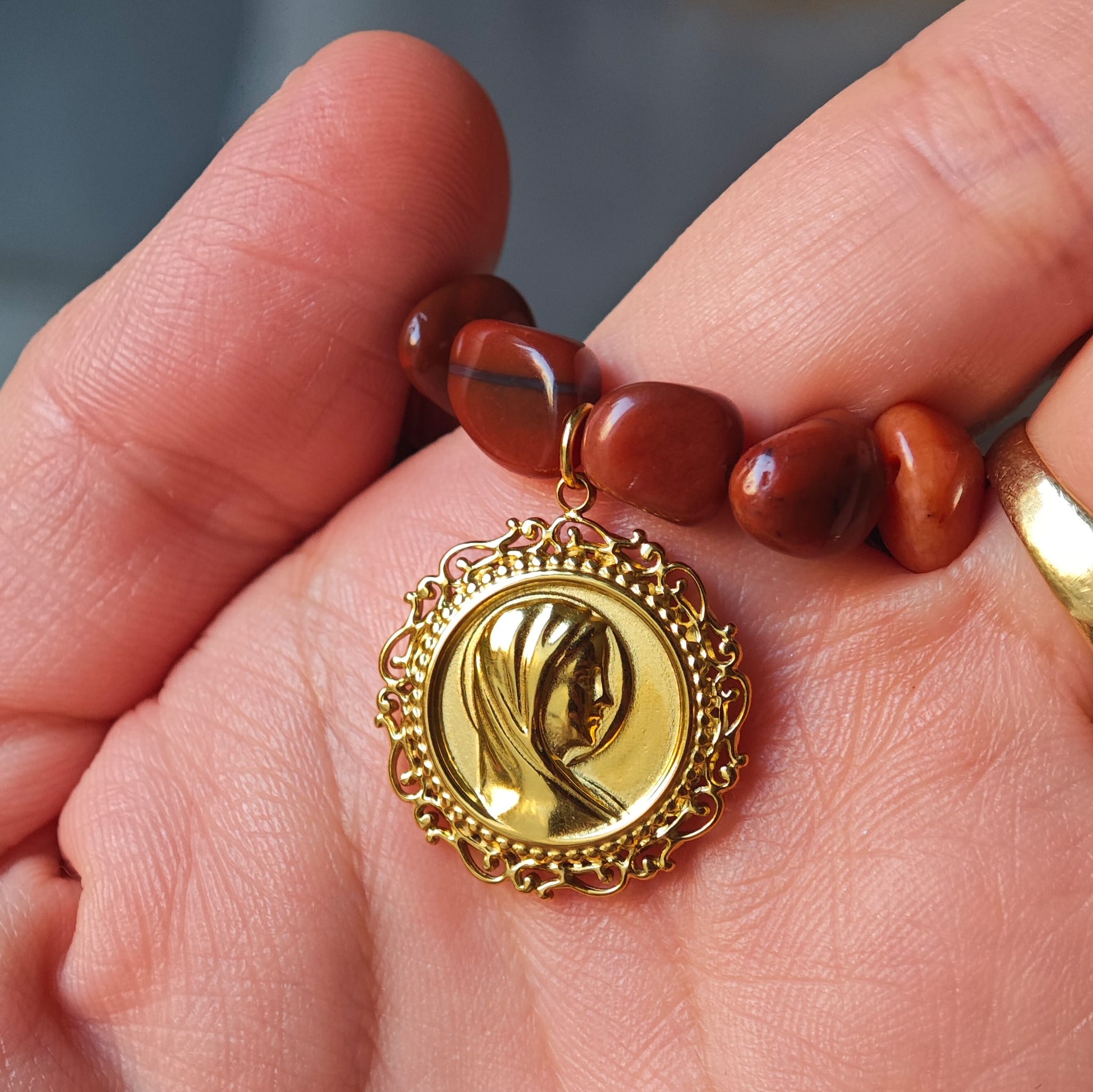 Gargantilla "Puerta del Cielo" - Coral