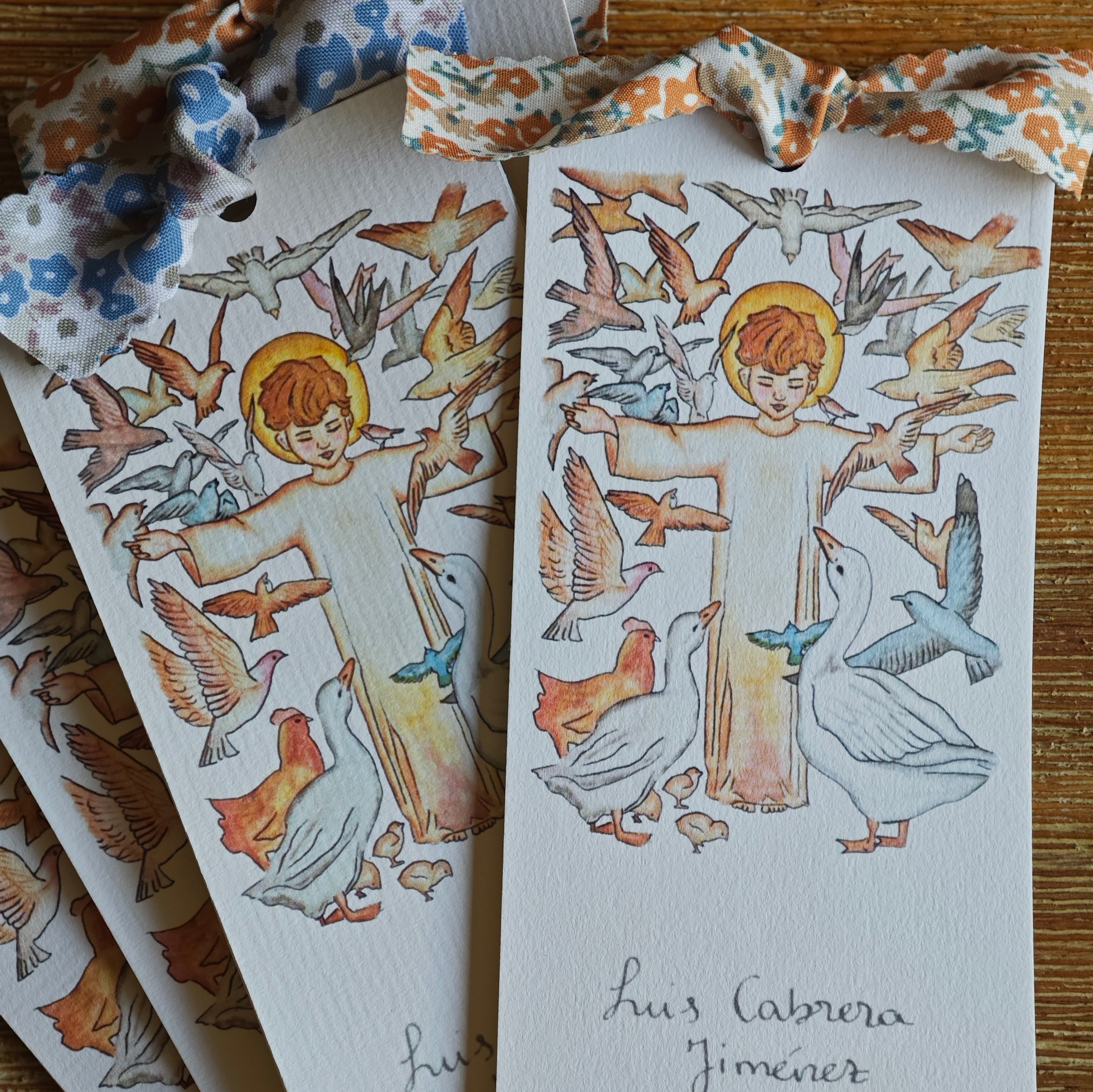 Recordatorio Niño Jesús: marca páginas