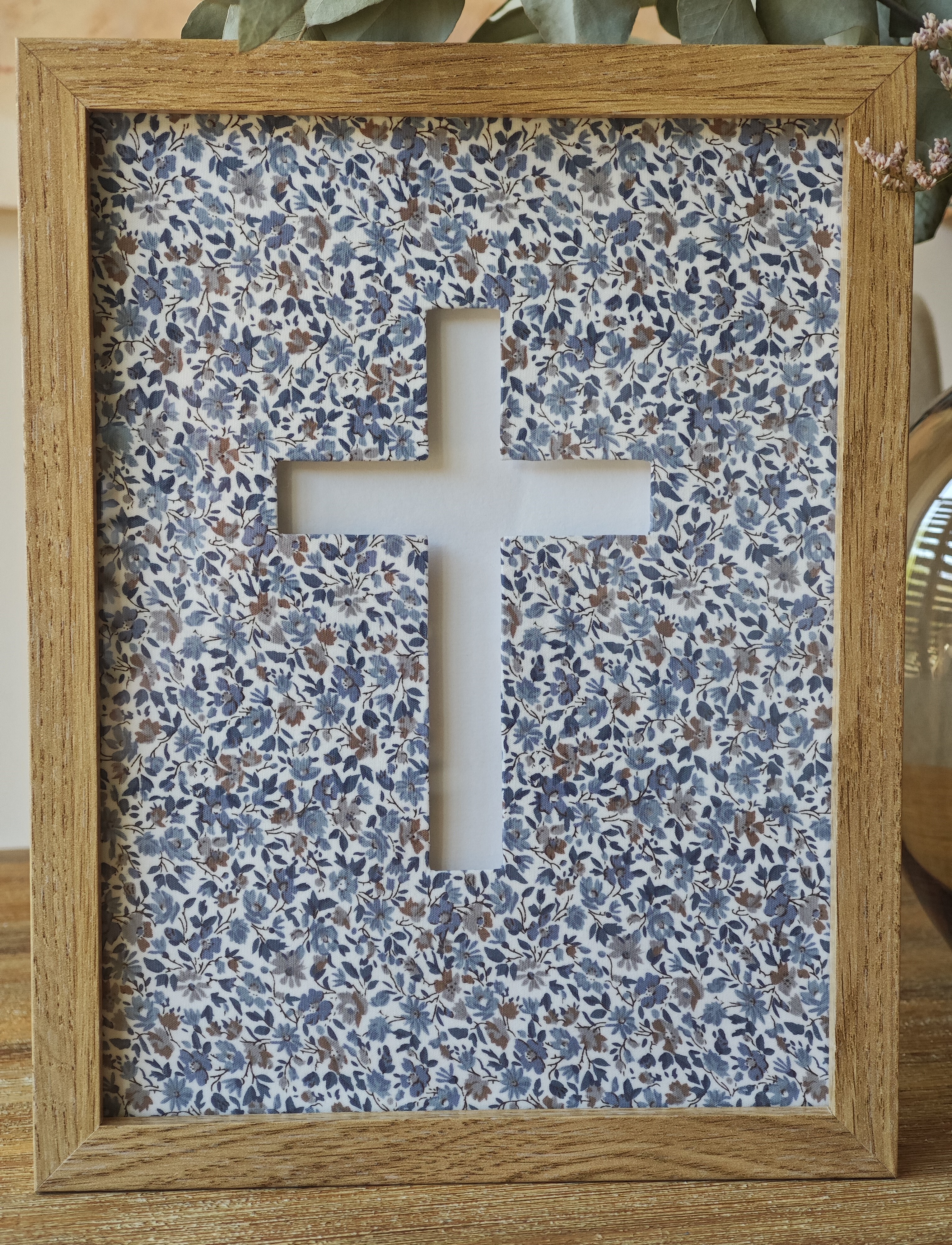 Cruz Flores de Otoño - Madera