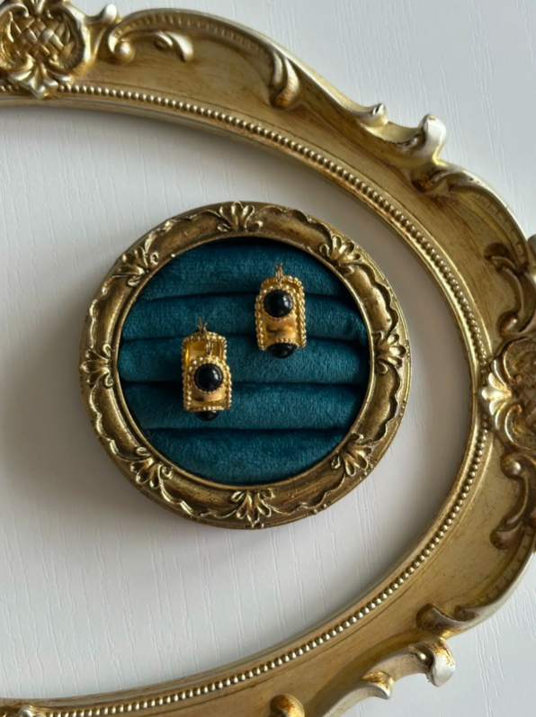 Black Byzantine Earrings