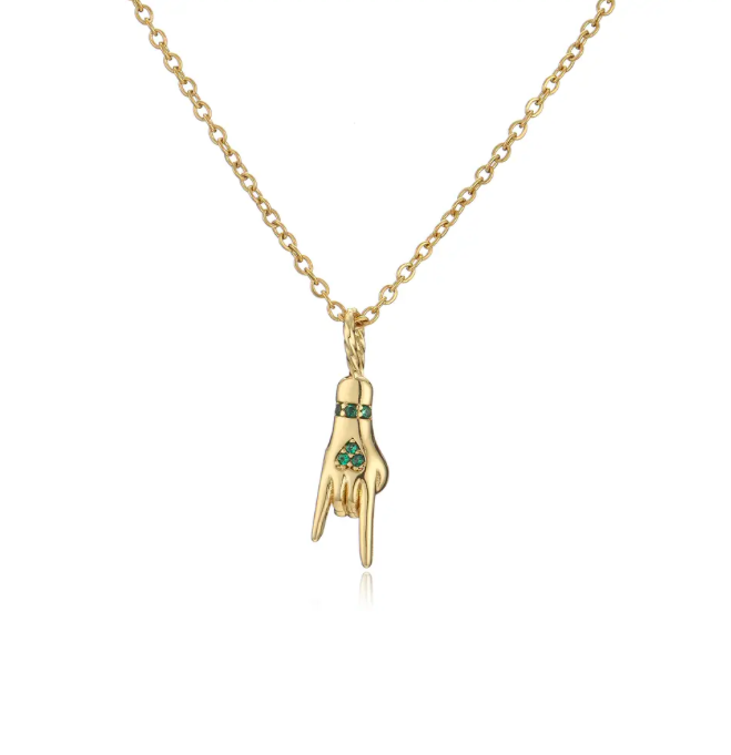 Green Rock Goddess Necklace
