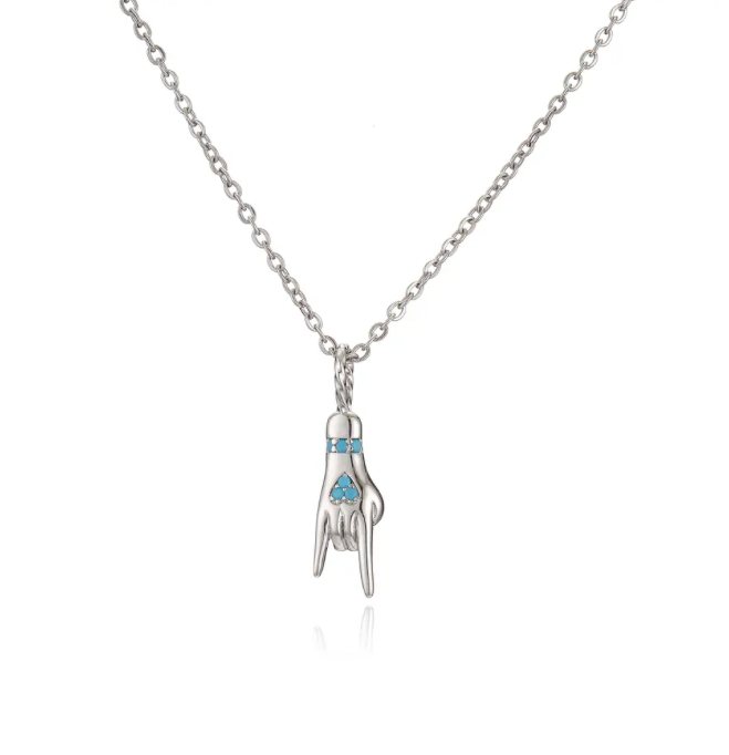 Silver Rock Goddess Necklace