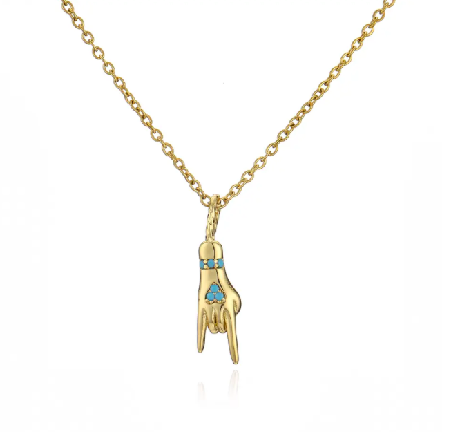 Turquoise Rock Goddess Necklace