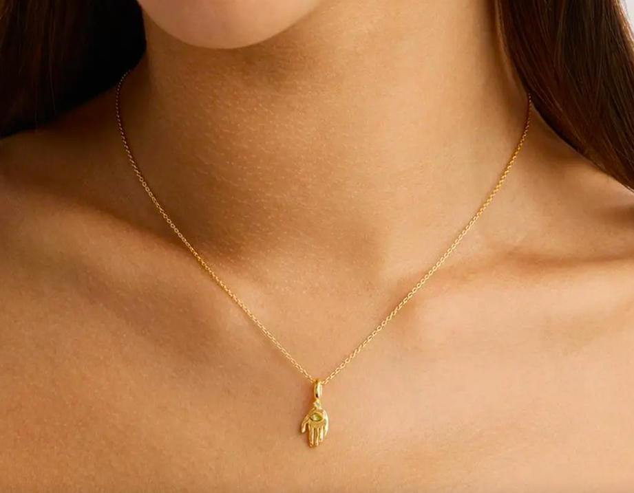 Dainty Hamsa Pendant