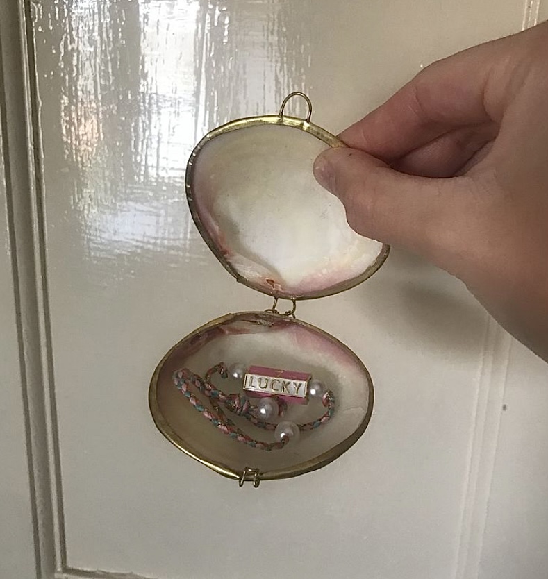 Pink Heart & Hamsa Lucky Charm Bracelet