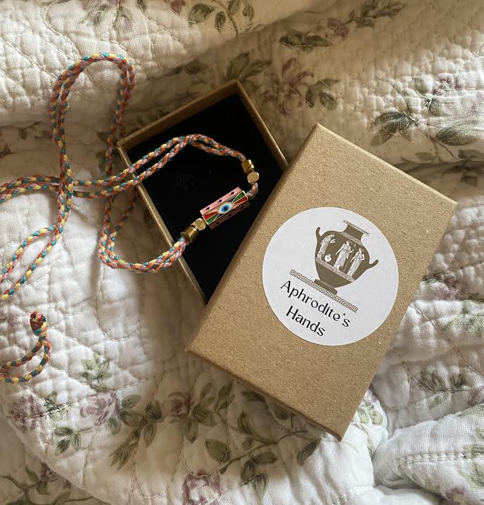 Braided "Evil Eye" Charm Necklace