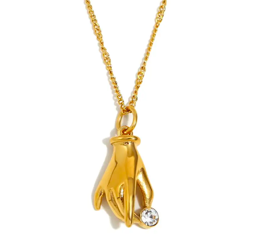Aphrodite's Hand Pendant Necklace