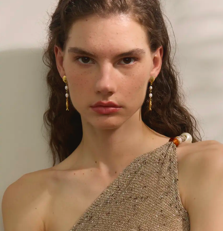 Seashell, Fish & Pearl Drop Earrings