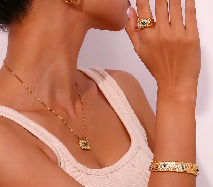 Malachite Amulet Necklace