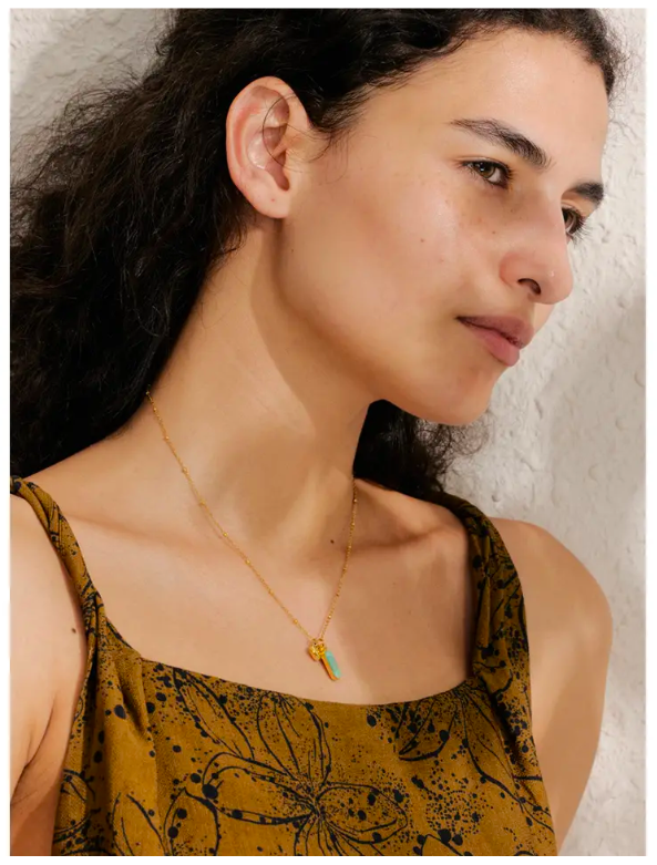 Amazonite Heart Pendant