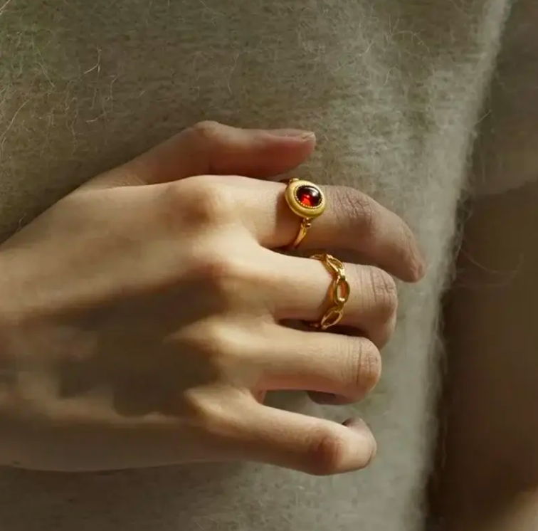 Carnelian Gemstone Ring