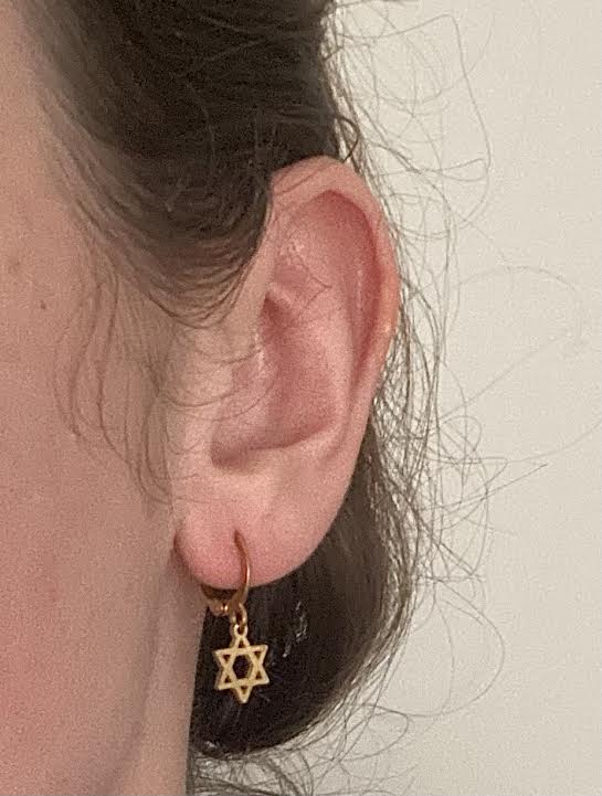 Star of David Hoop Earrings
