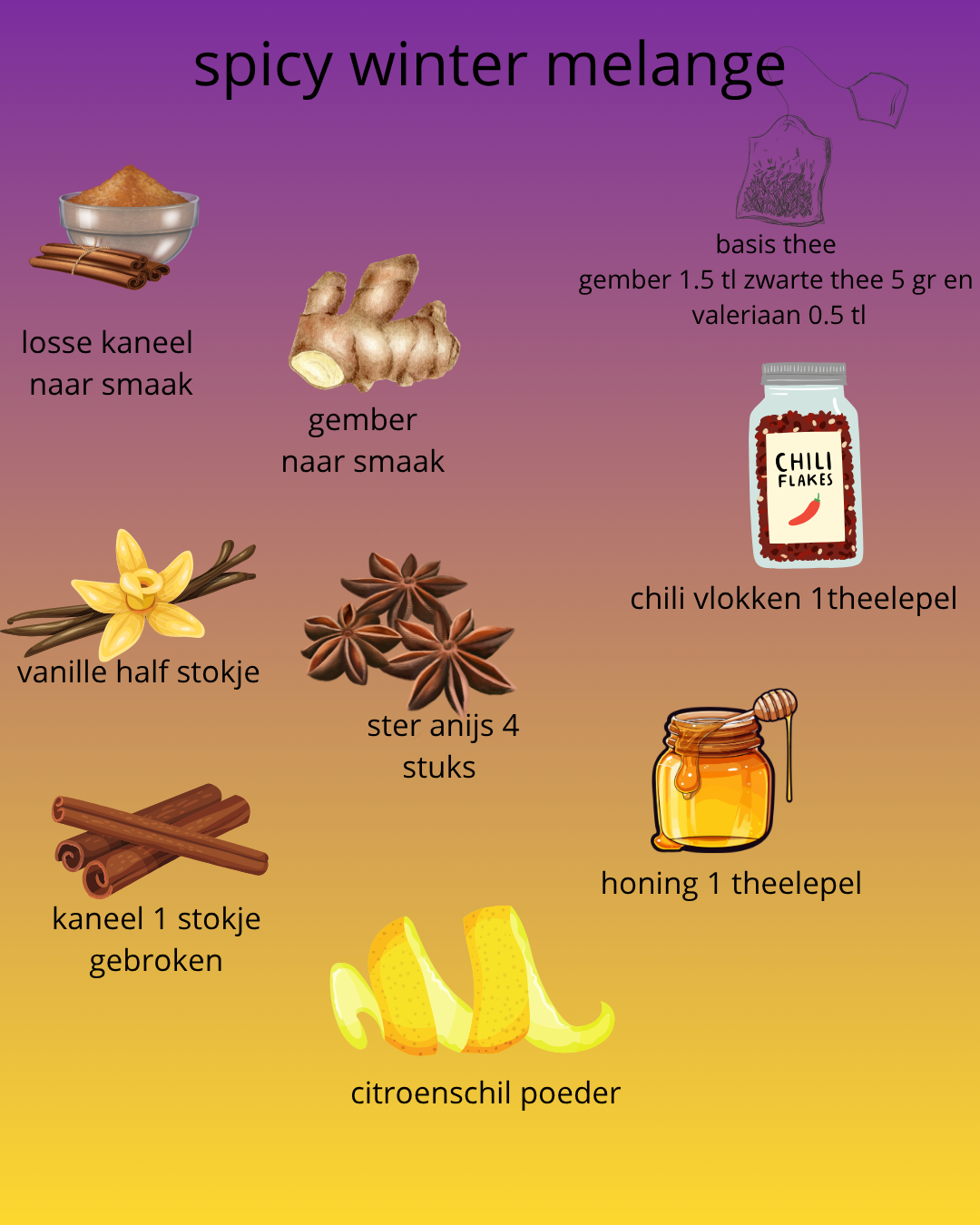 Spicy winter melange kruidenmix