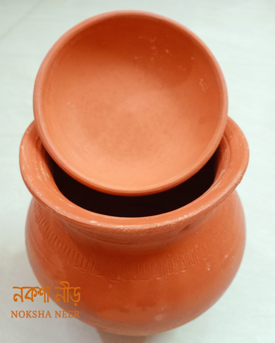 Clay Water Pot with Lid | মাটির ছোট কলসী