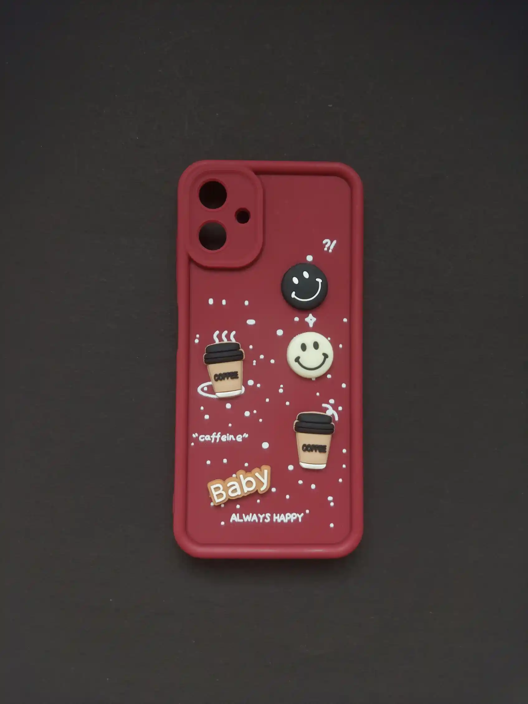 SAMSUNG GALAXY A06 Red Coffee-Themed Phone Case