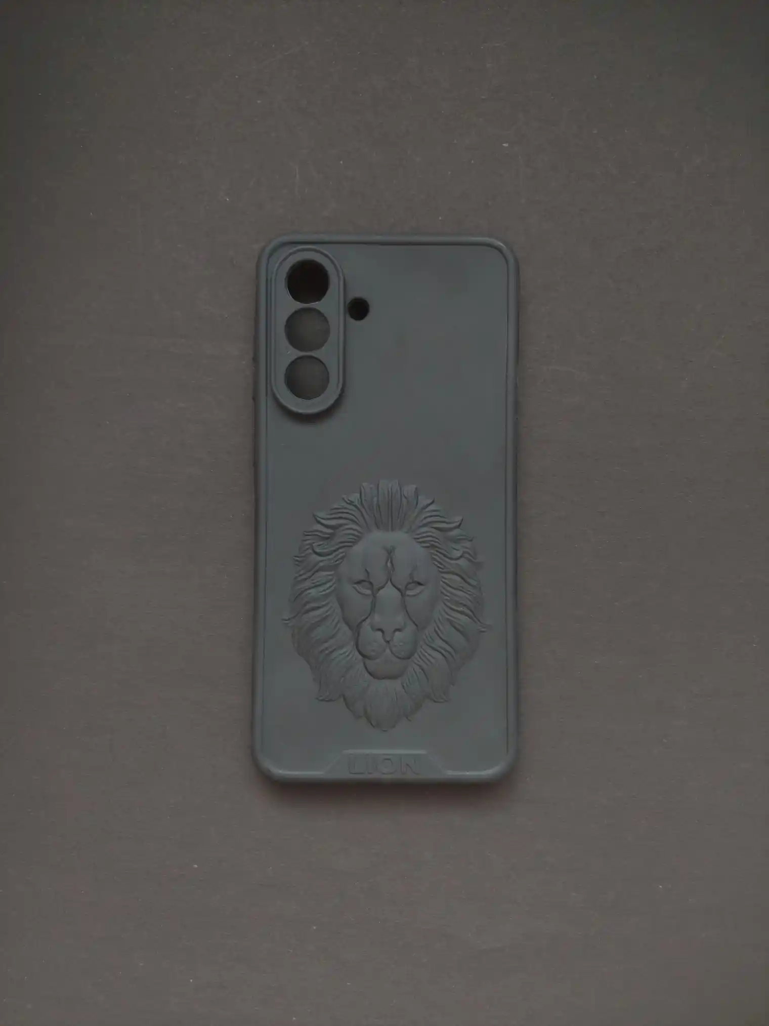 SAMSUNG GALAXY A56 Black Lion Engraved Phone Case