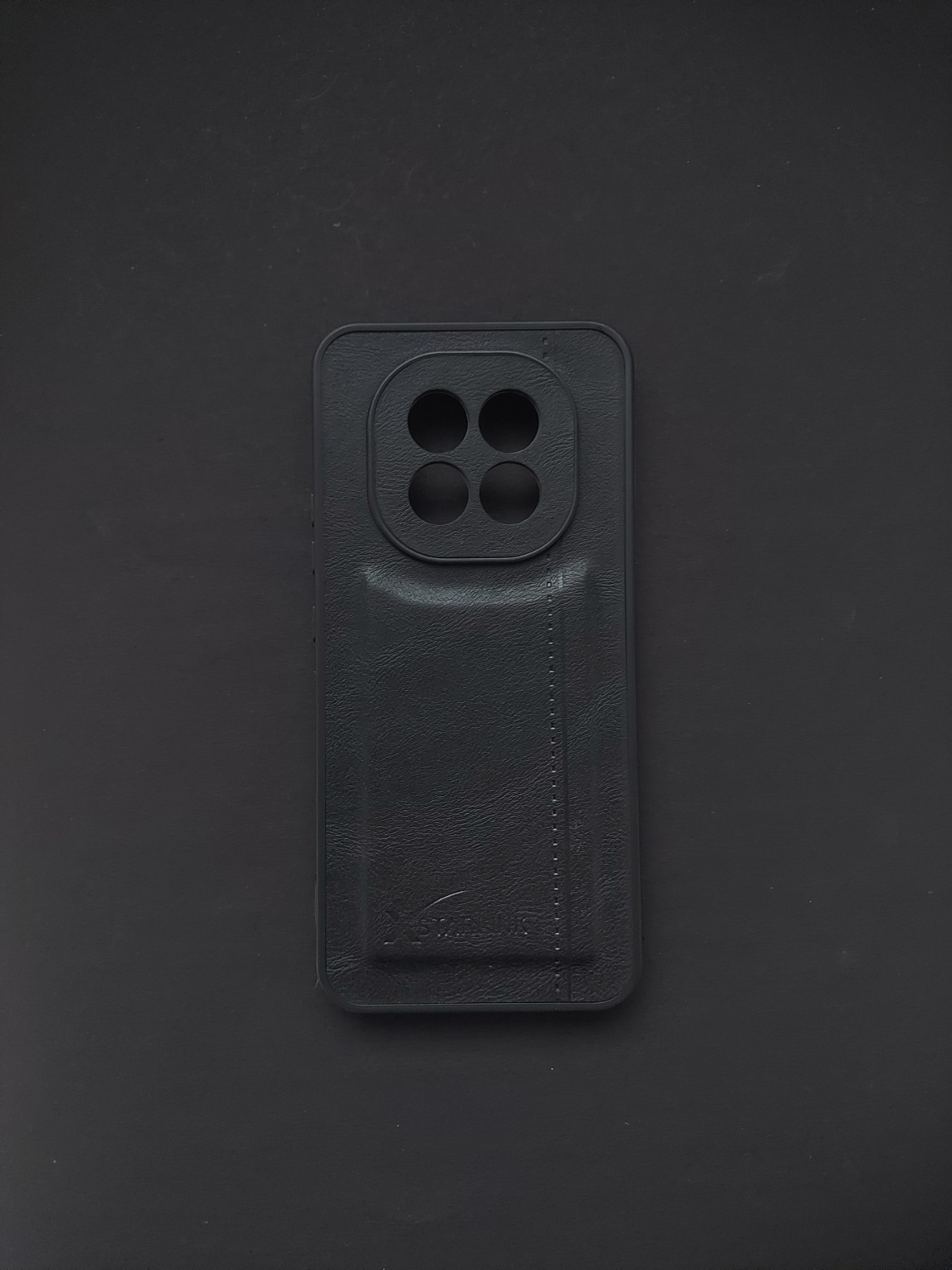 OPPO F27PRO Black Leather Phone Case