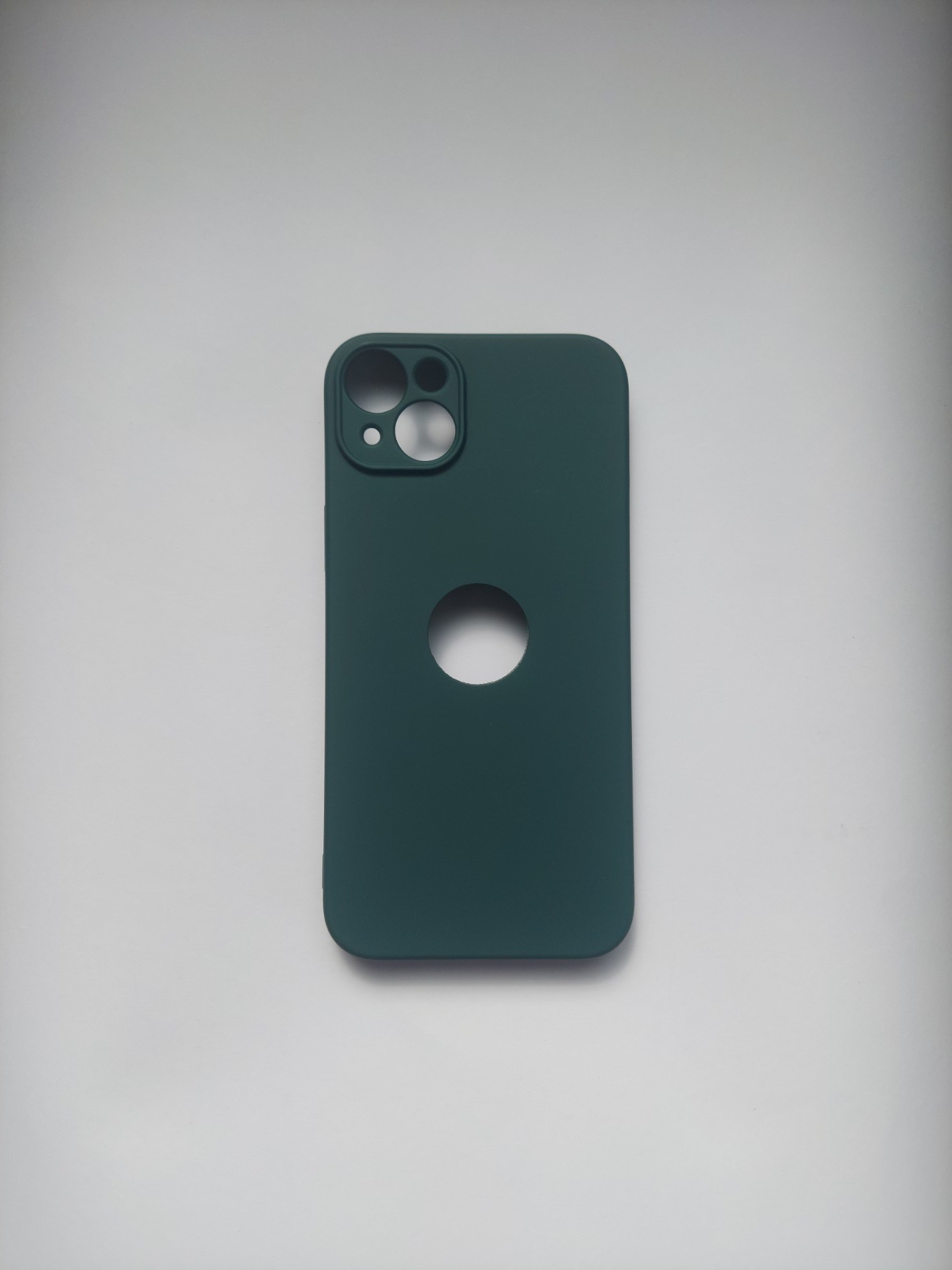 IPHONE 14 PLUS | Dark Green Silicone Phone Case