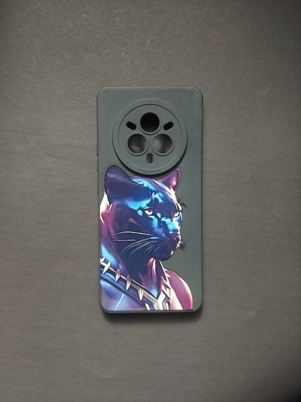 Realme14 Pro Black Panther Cat Phone Case