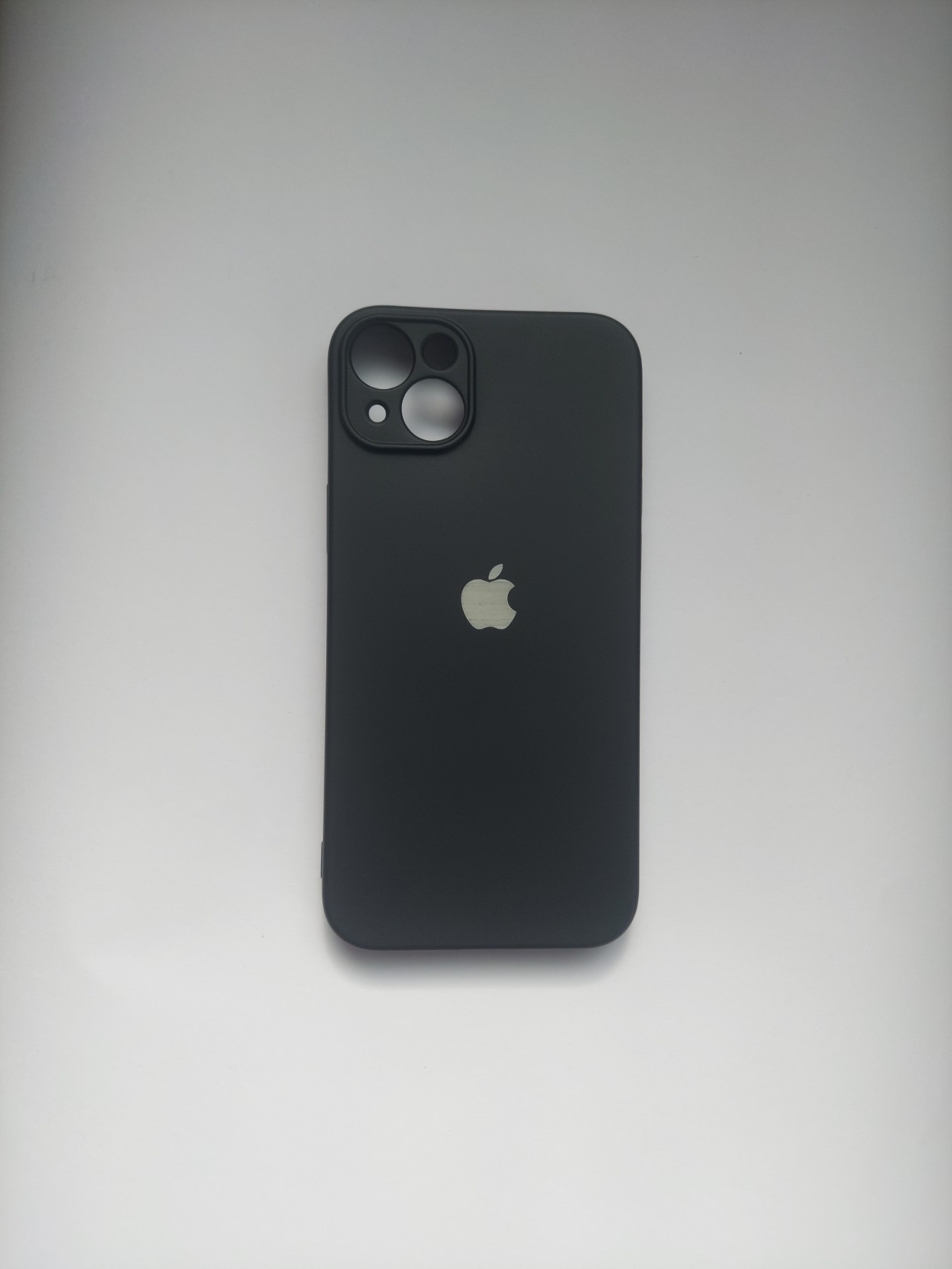 Apple iPhone  plus black Silicone Case