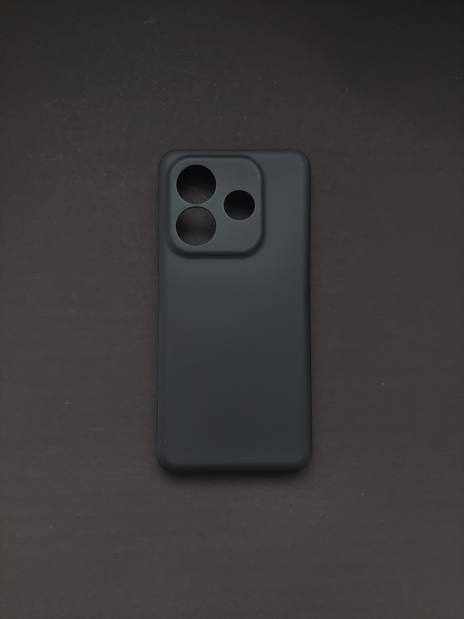REDMI Note 14 Black Silicone Phone Case