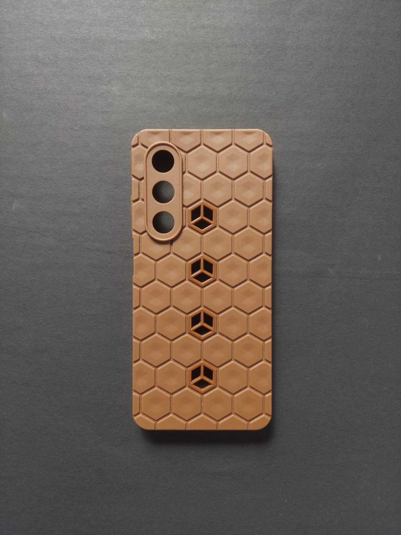 OPPO K13x BROWN Honeycomb Pattern Phone Case