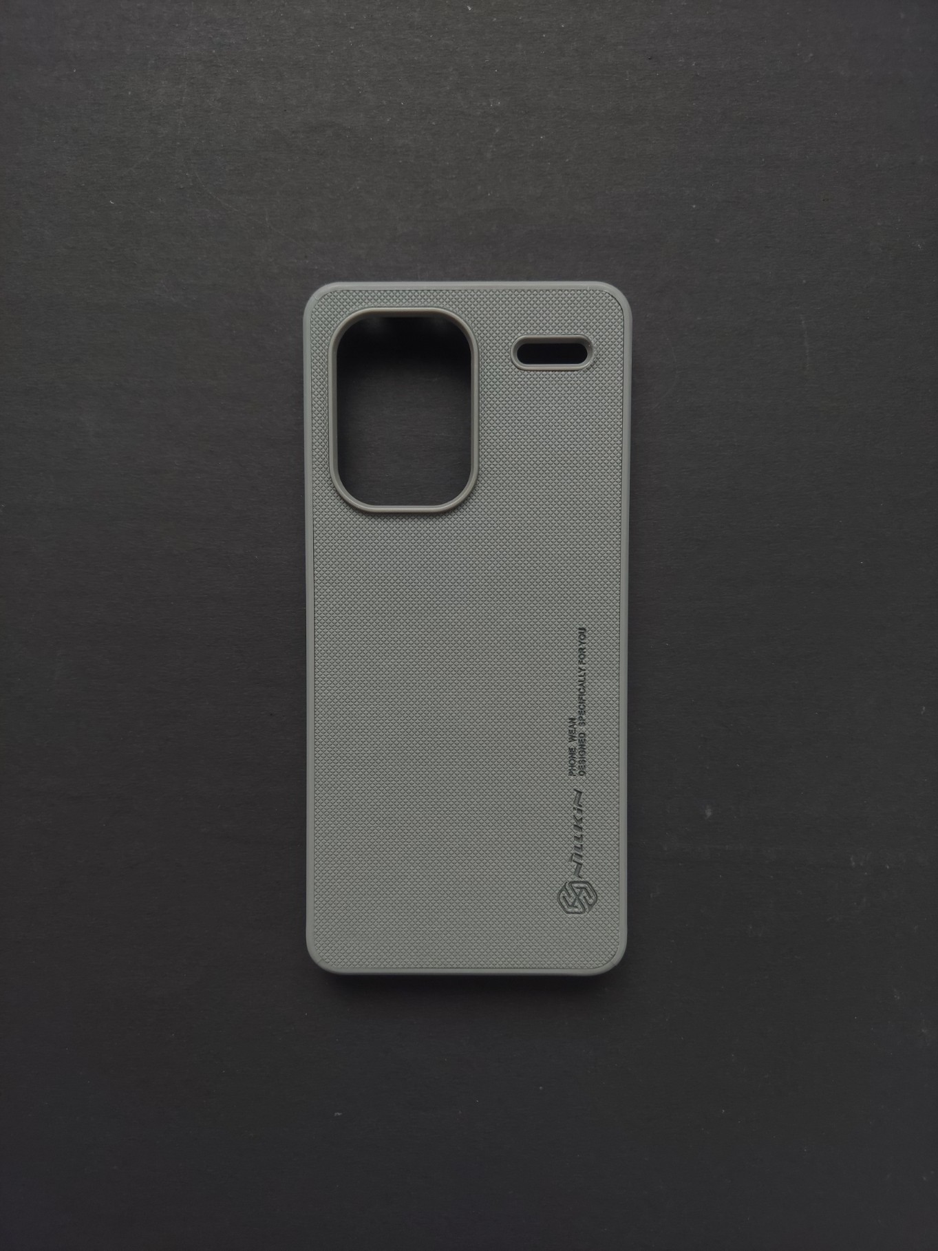 REDMI Note 13 pro plus Gray Textured Phone Case
