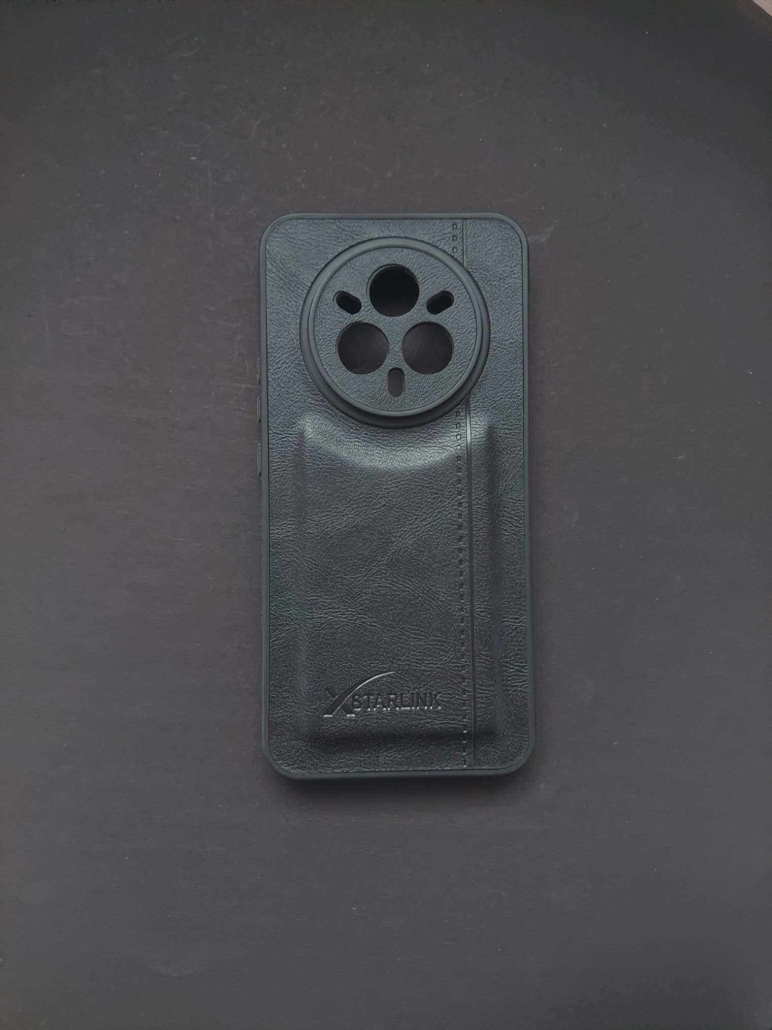 Realme P3 PRO Black Leather Phone Case