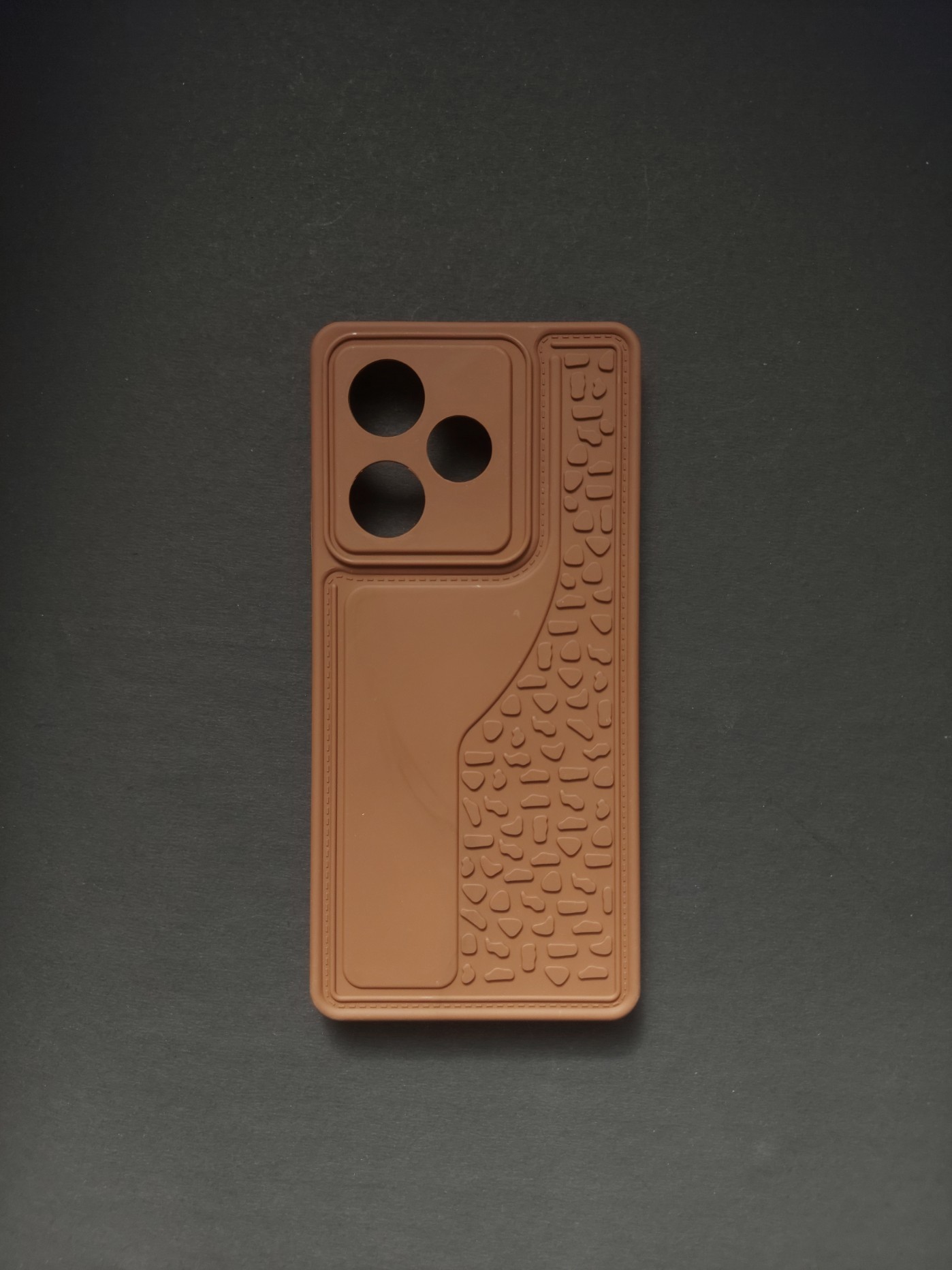 Realme GT7 Brown Textured Phone Case