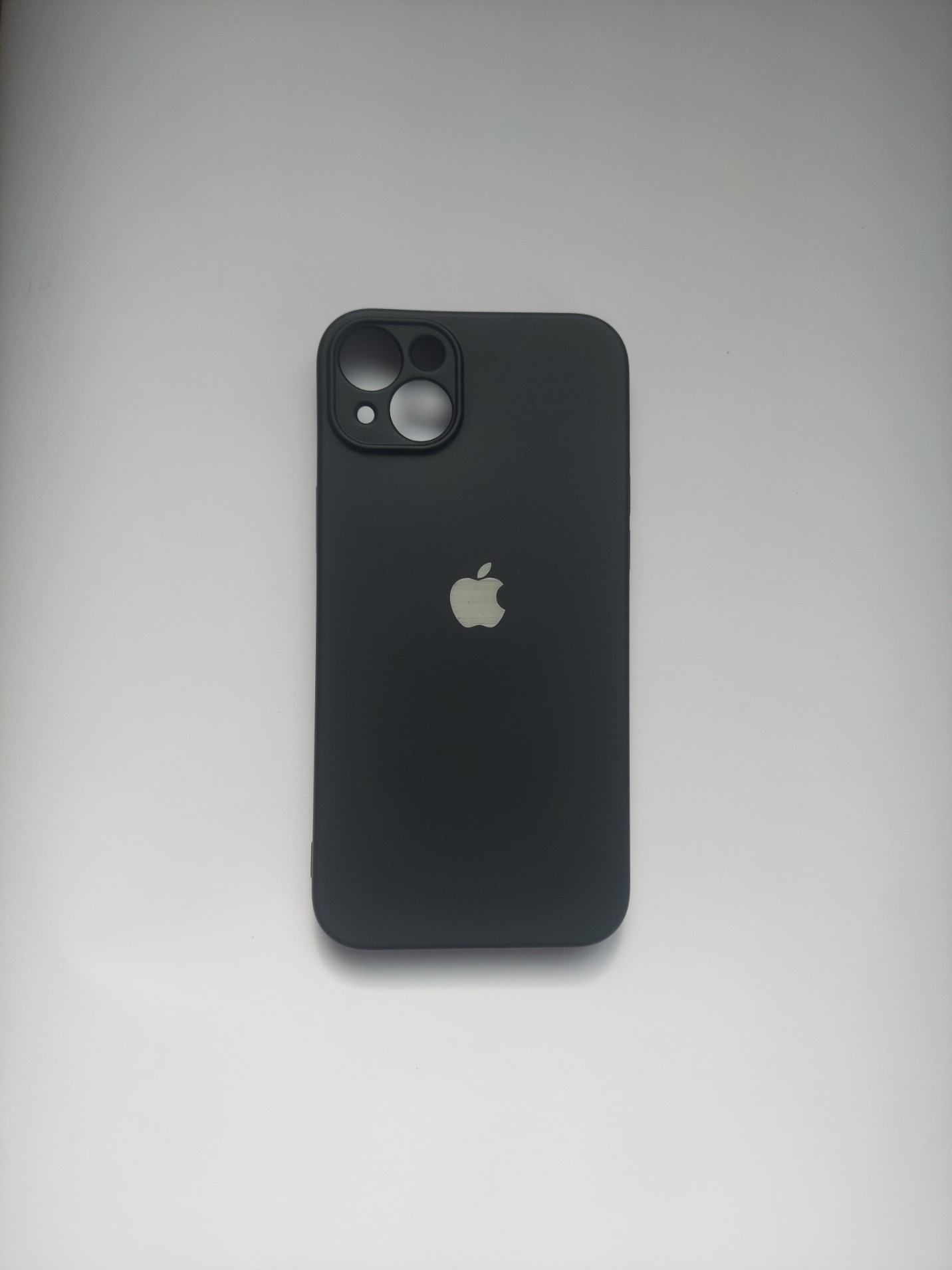 Apple iPhone  plus black Silicone Case