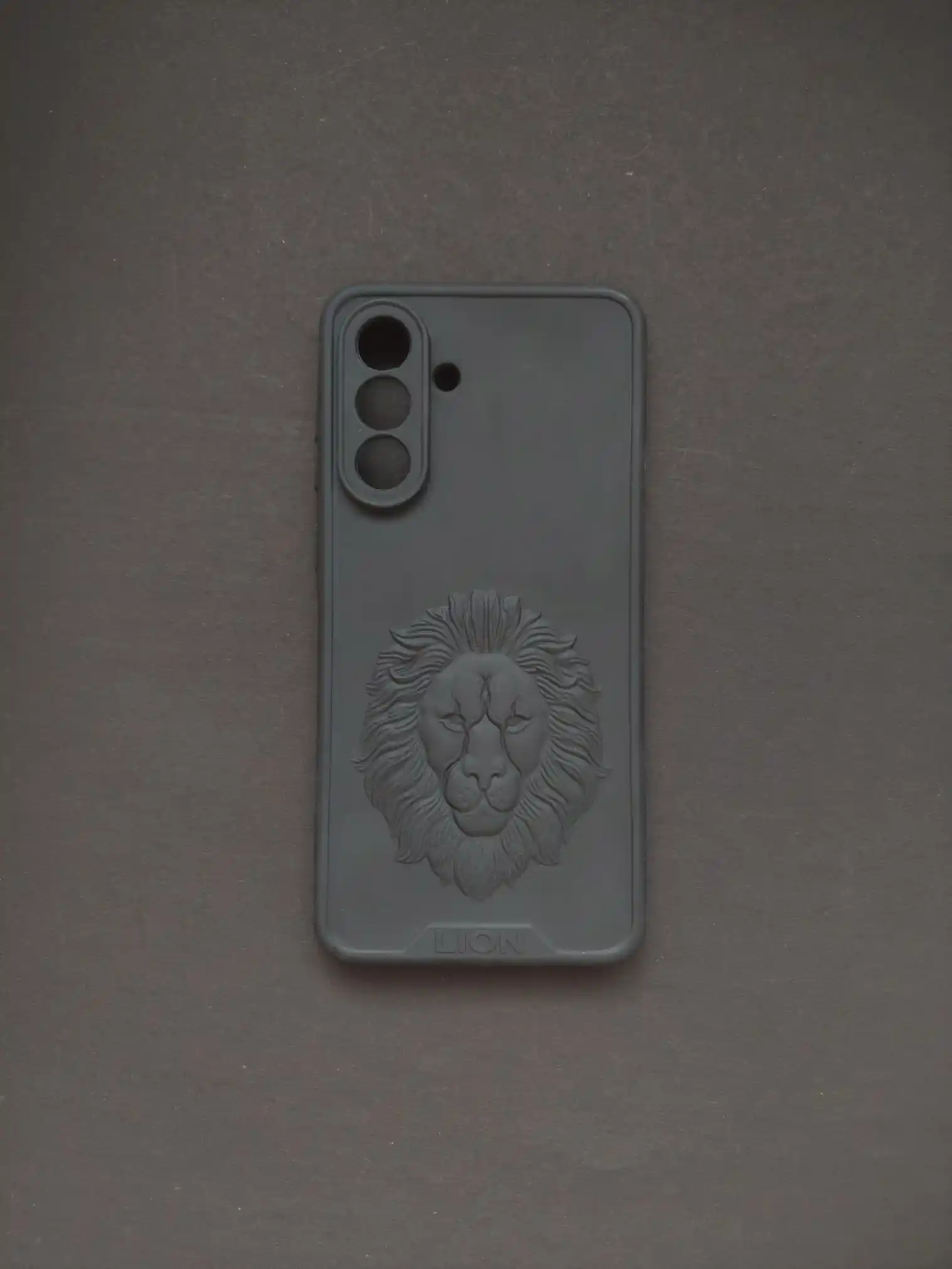  SAMSUNG GALAXY A56 Black Lion Engraved Phone Case