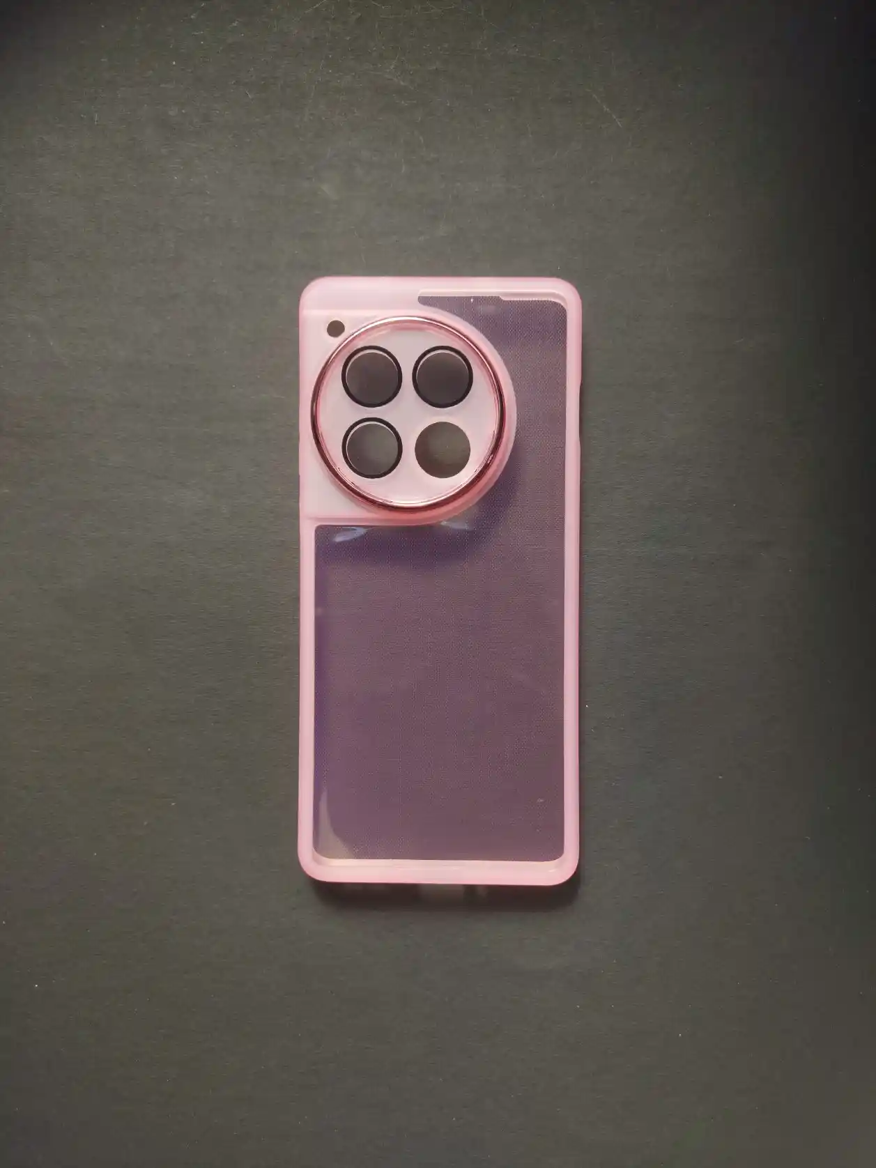 ONEPLUS 12R Pink Transparent Phone Case