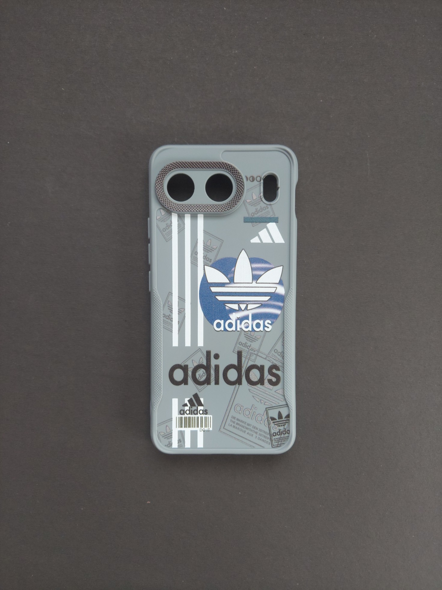 ONEPLUS NORD 4 | GRAY COVER | Adidas Branded Phone Case