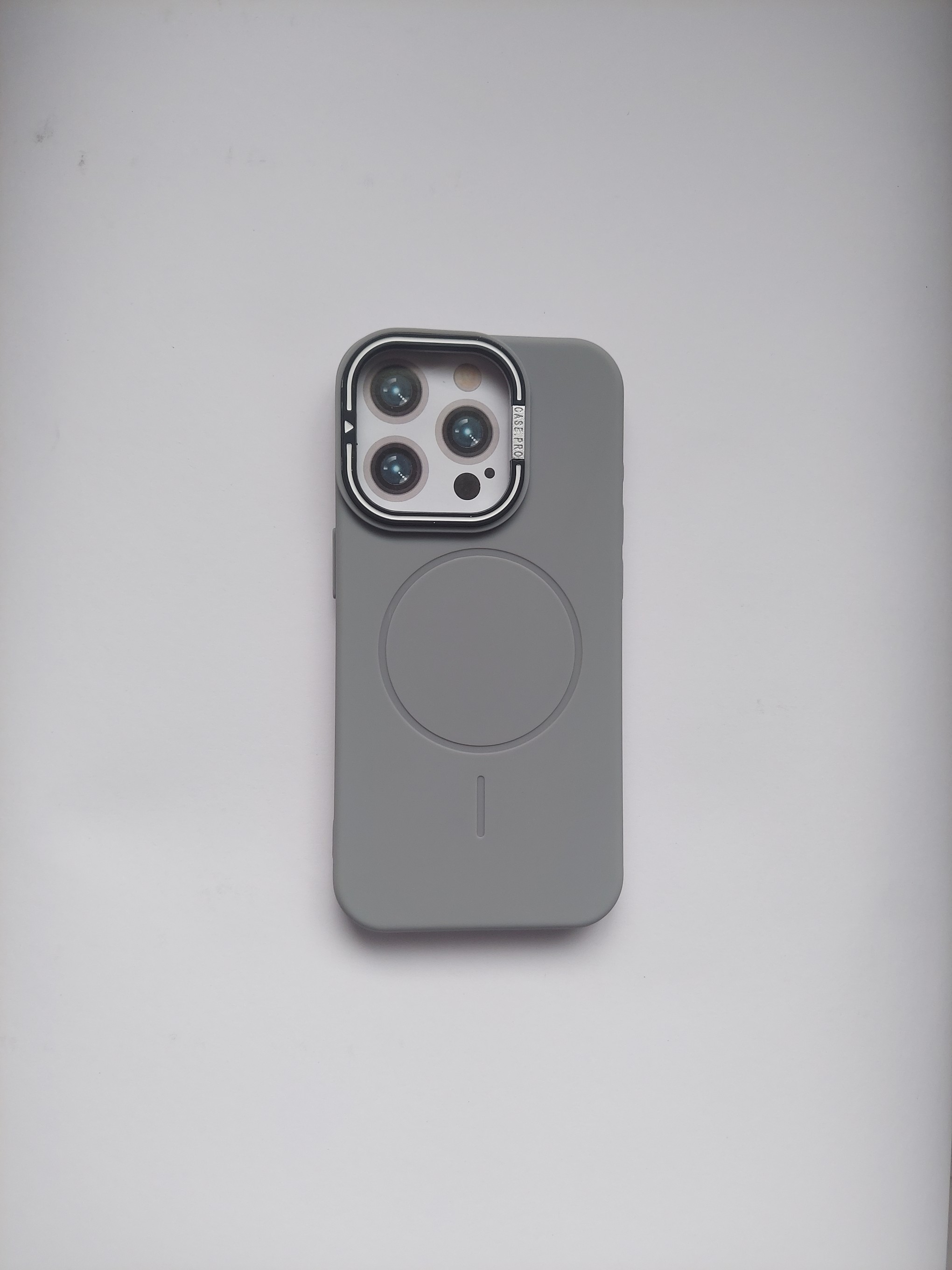 IPHONE 15 PRO Gray Premium Magsafe Compatible Case
