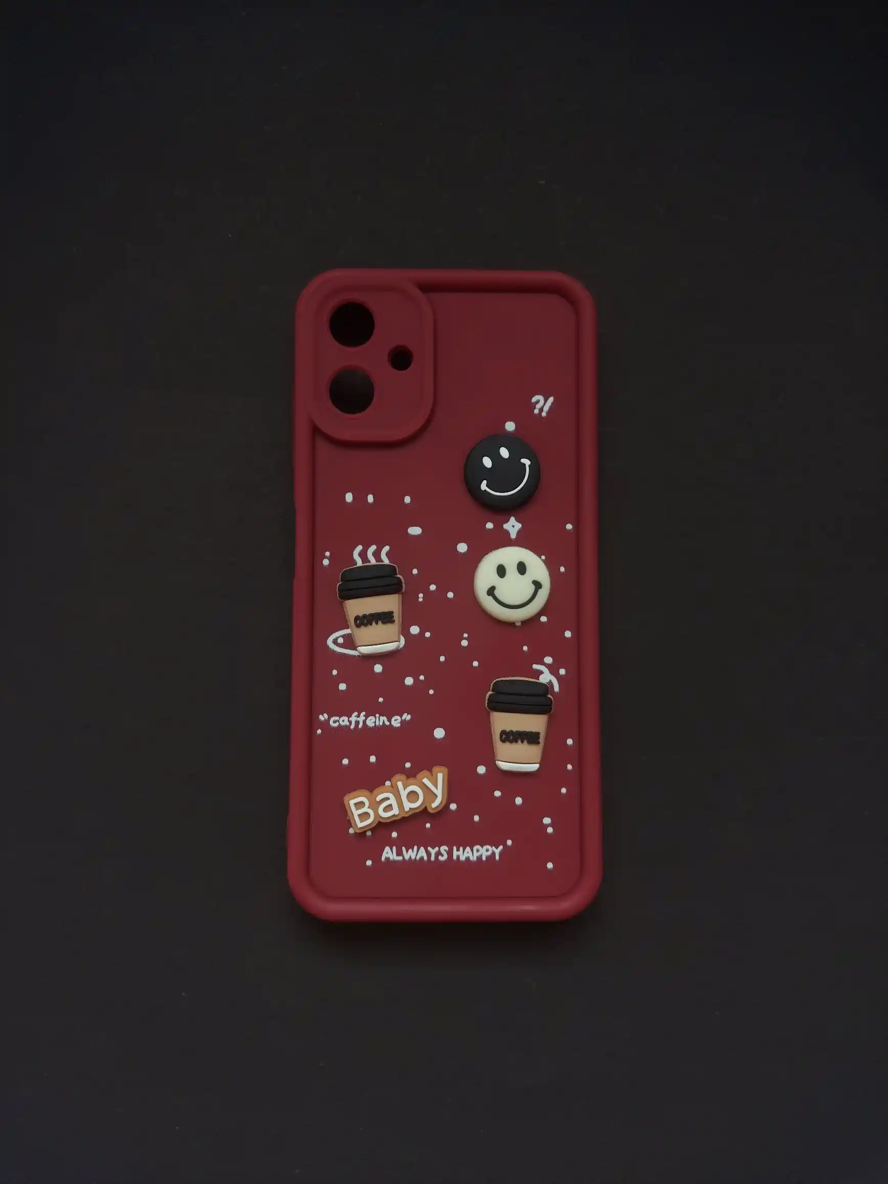  SAMSUNG GALAXY A06 Red Coffee-Themed Phone Case