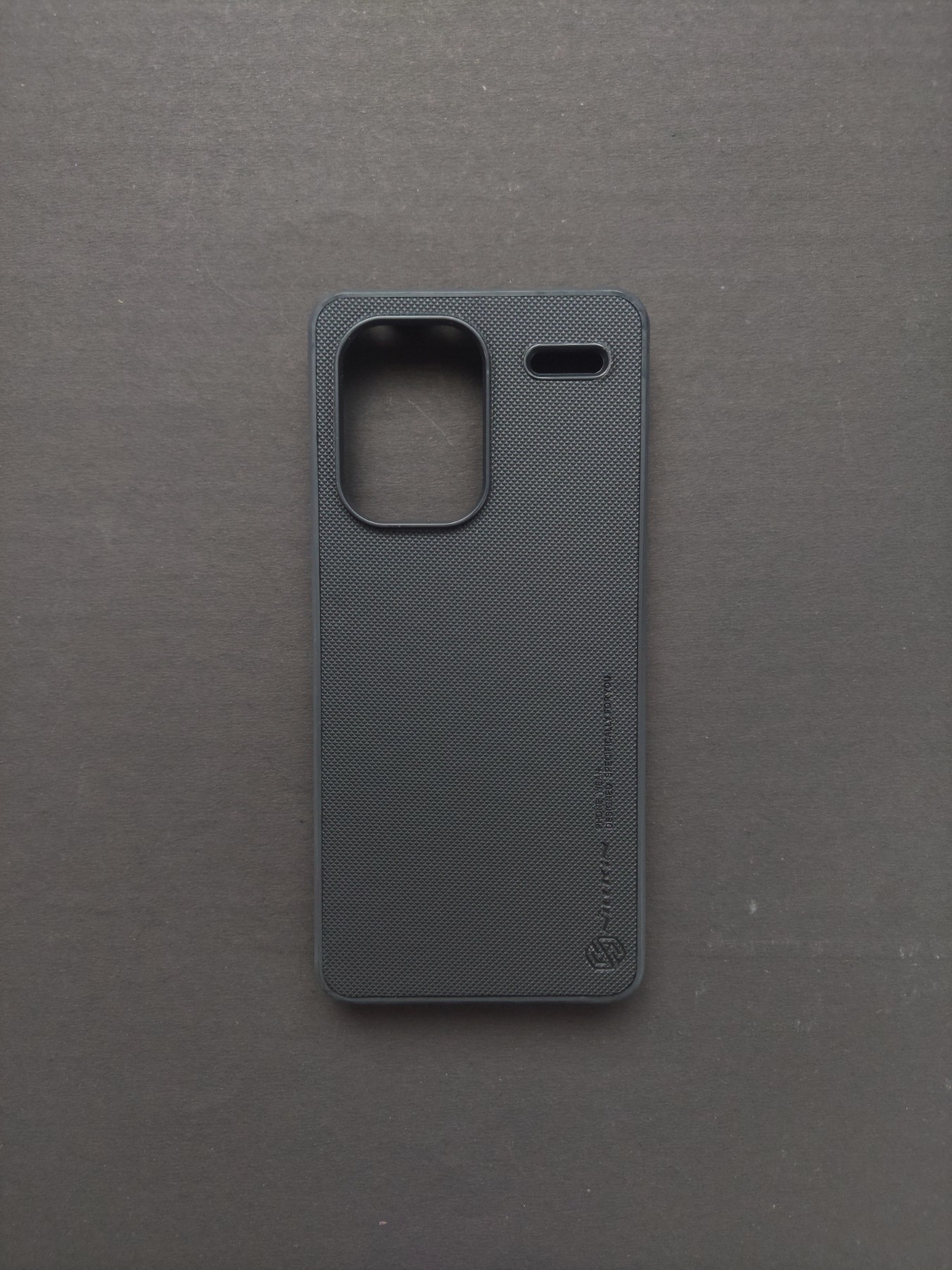 REDMI Note 13 pro plus Black Textured Phone Case
