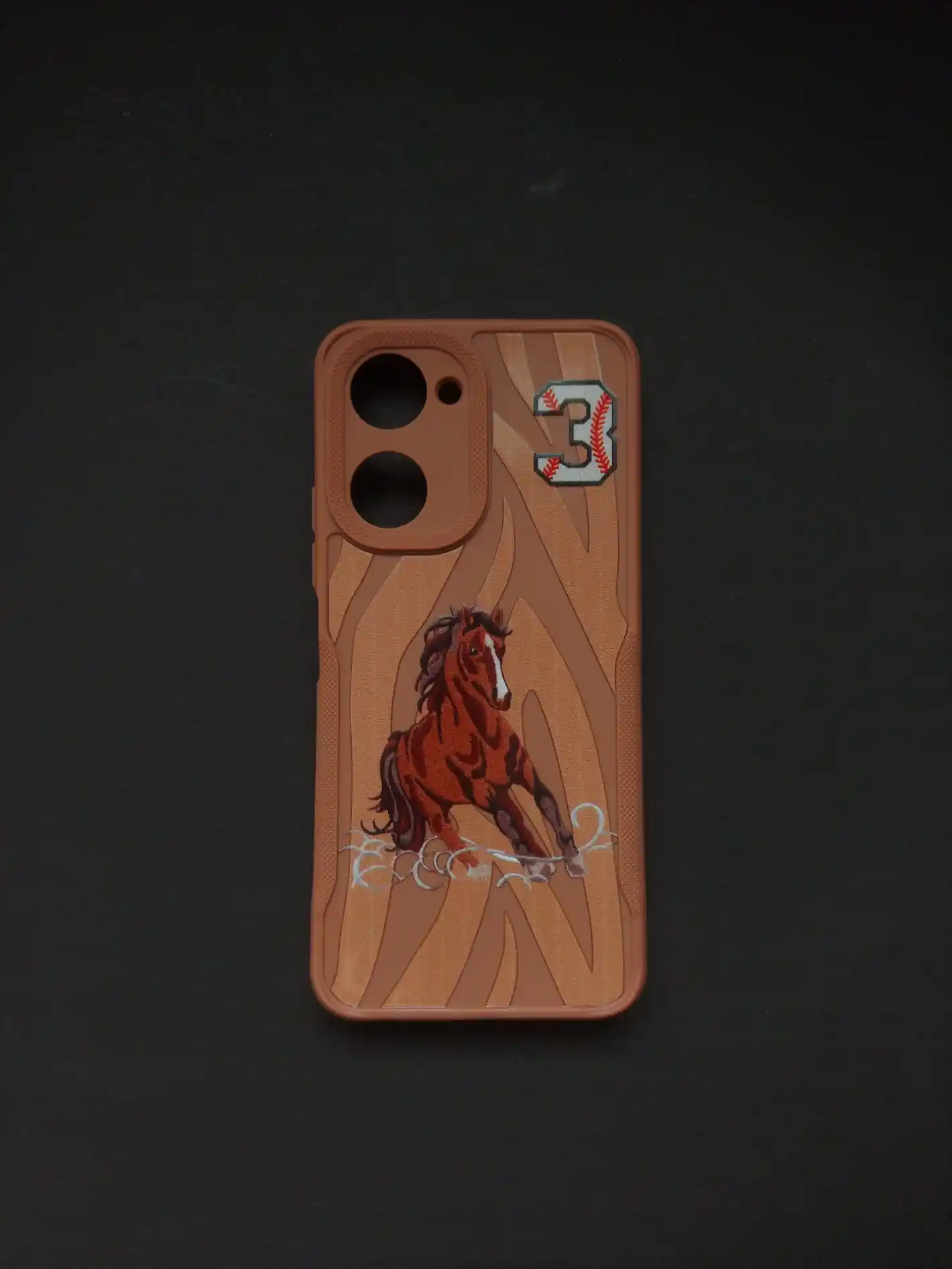 VIVO T3 LITE Horse-Themed Brown Phone Case