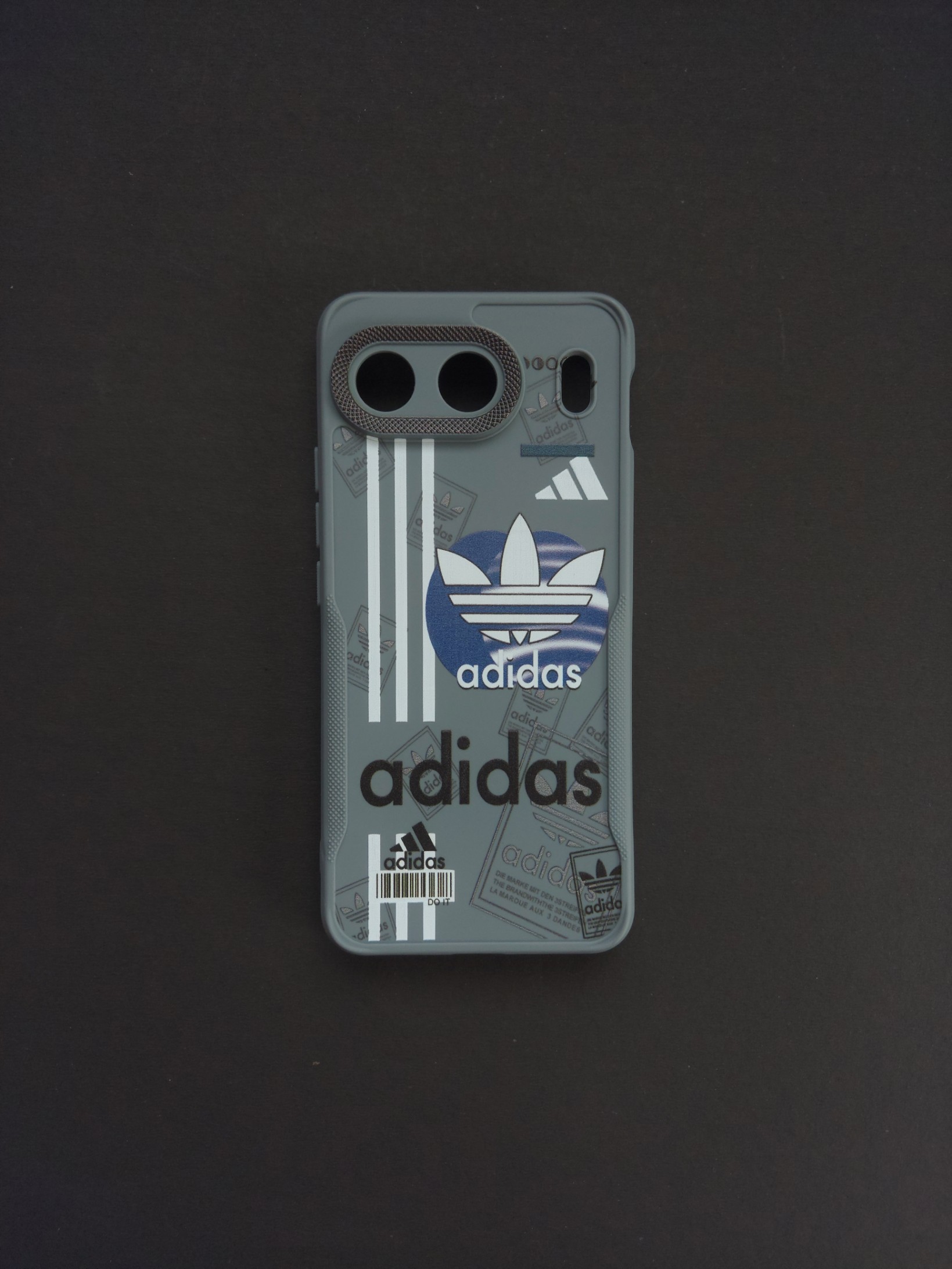 ONEPLUS NORD 4 | GRAY COVER | Adidas Branded Phone Case