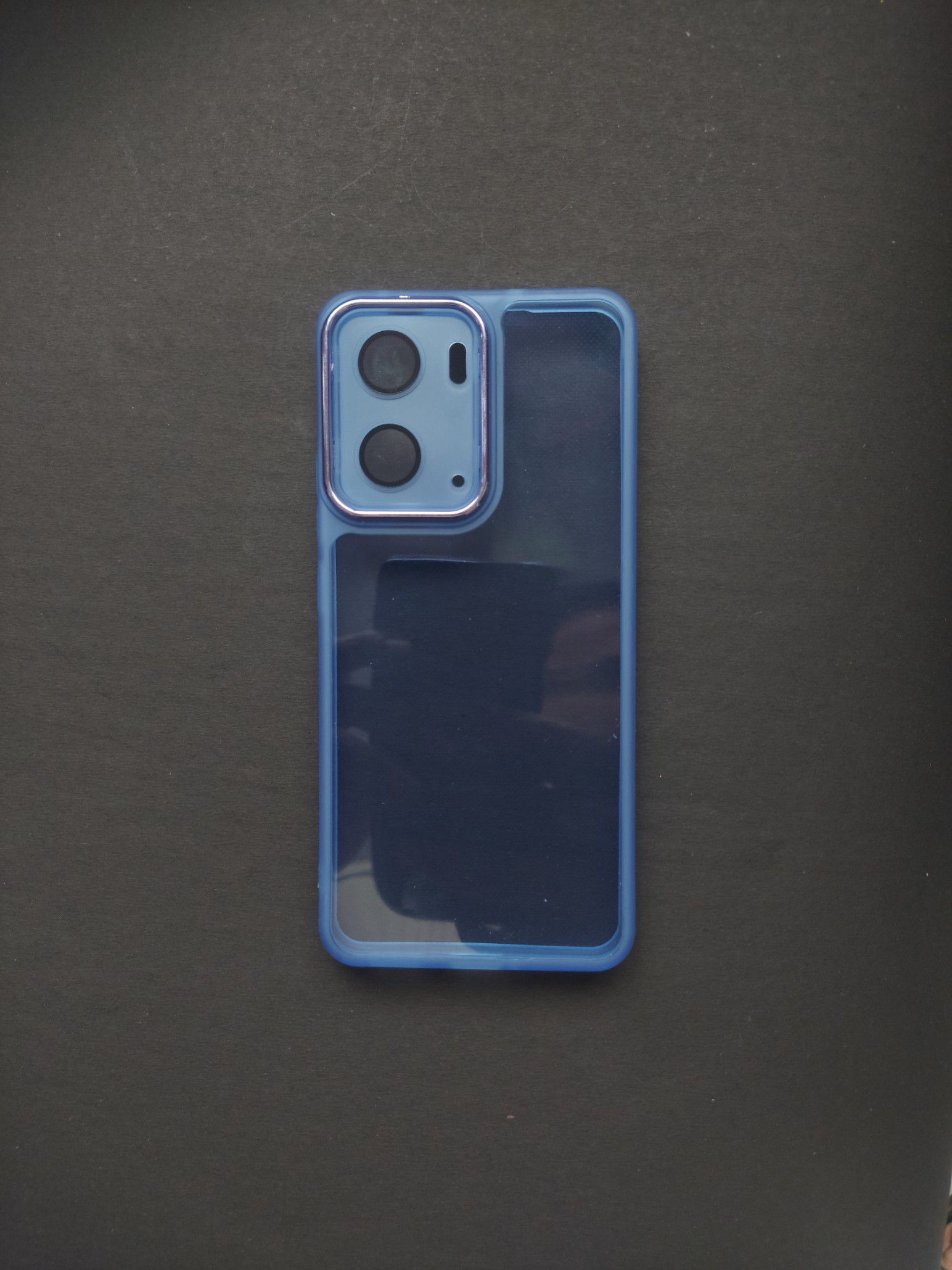 Realme P3 Blue Transparent Phone Case