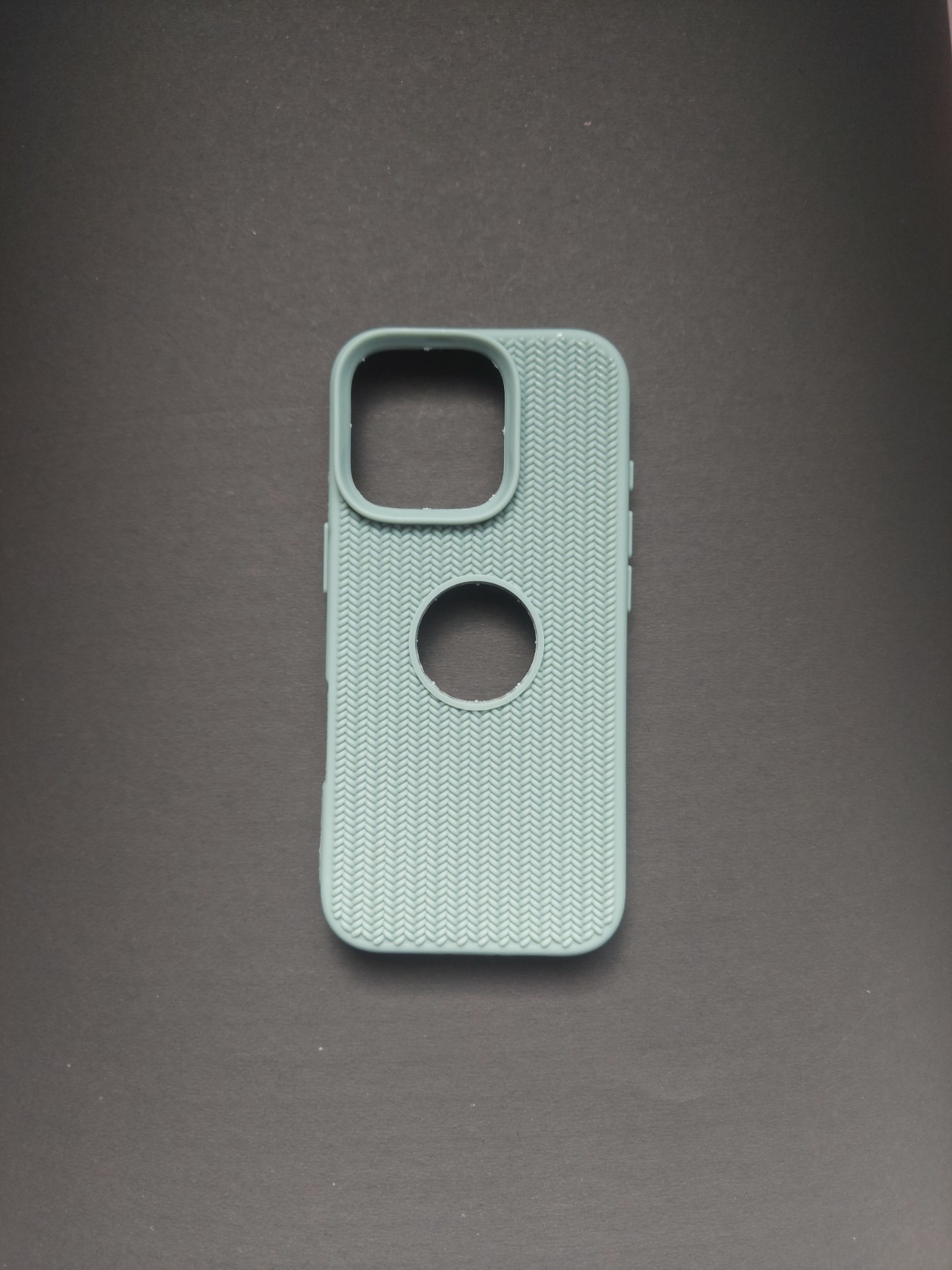 IPHONE16 Pro Green Textured Phone Case for iPhone