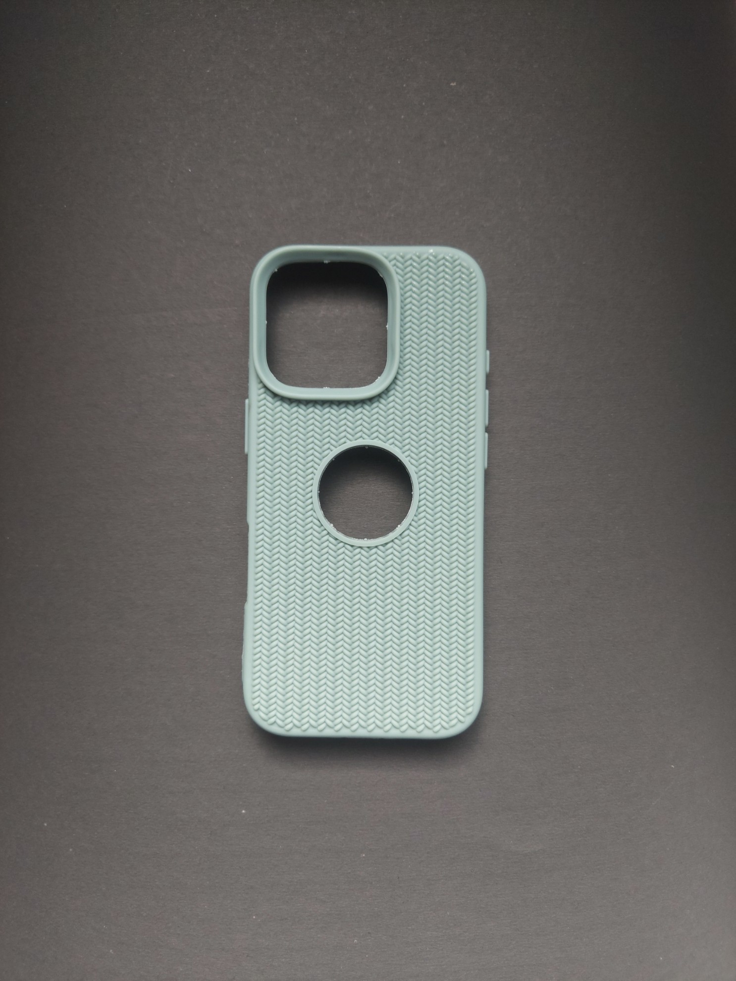 IPHONE16 Pro Green Textured Phone Case for iPhone