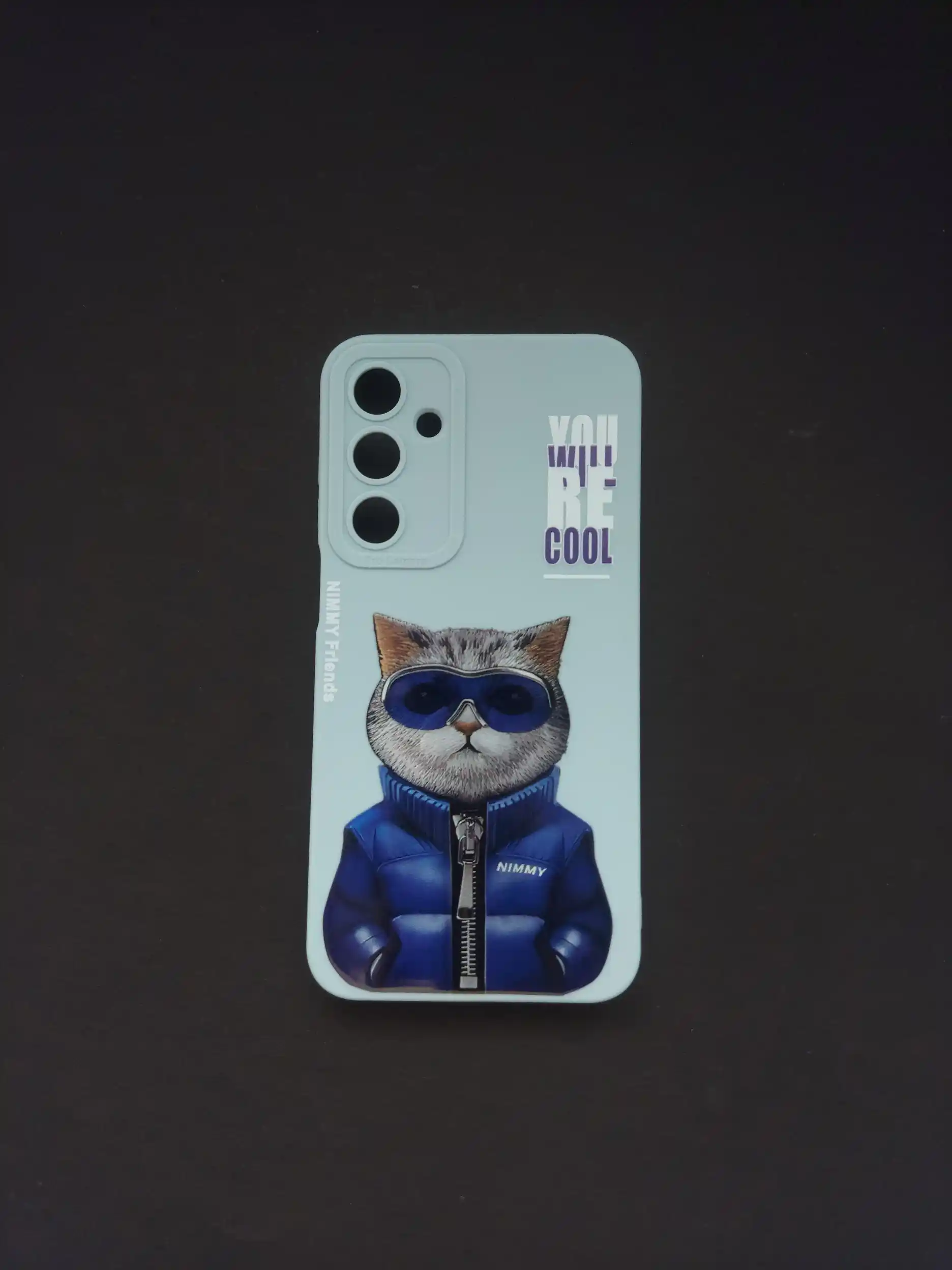  SAMSUNG GALAXY M35 Stylish Blue Jacket Design Phone Case