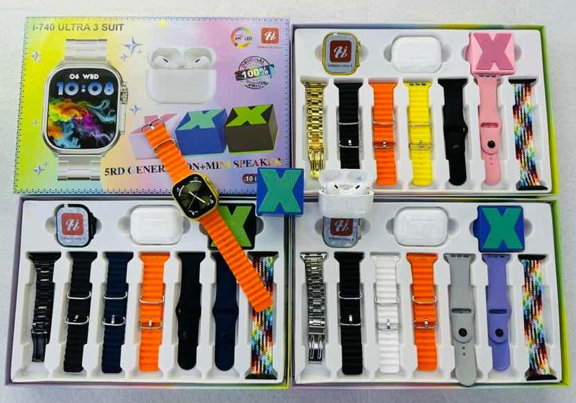Reloj inteligente I-740 Ultra 3 con accesorios