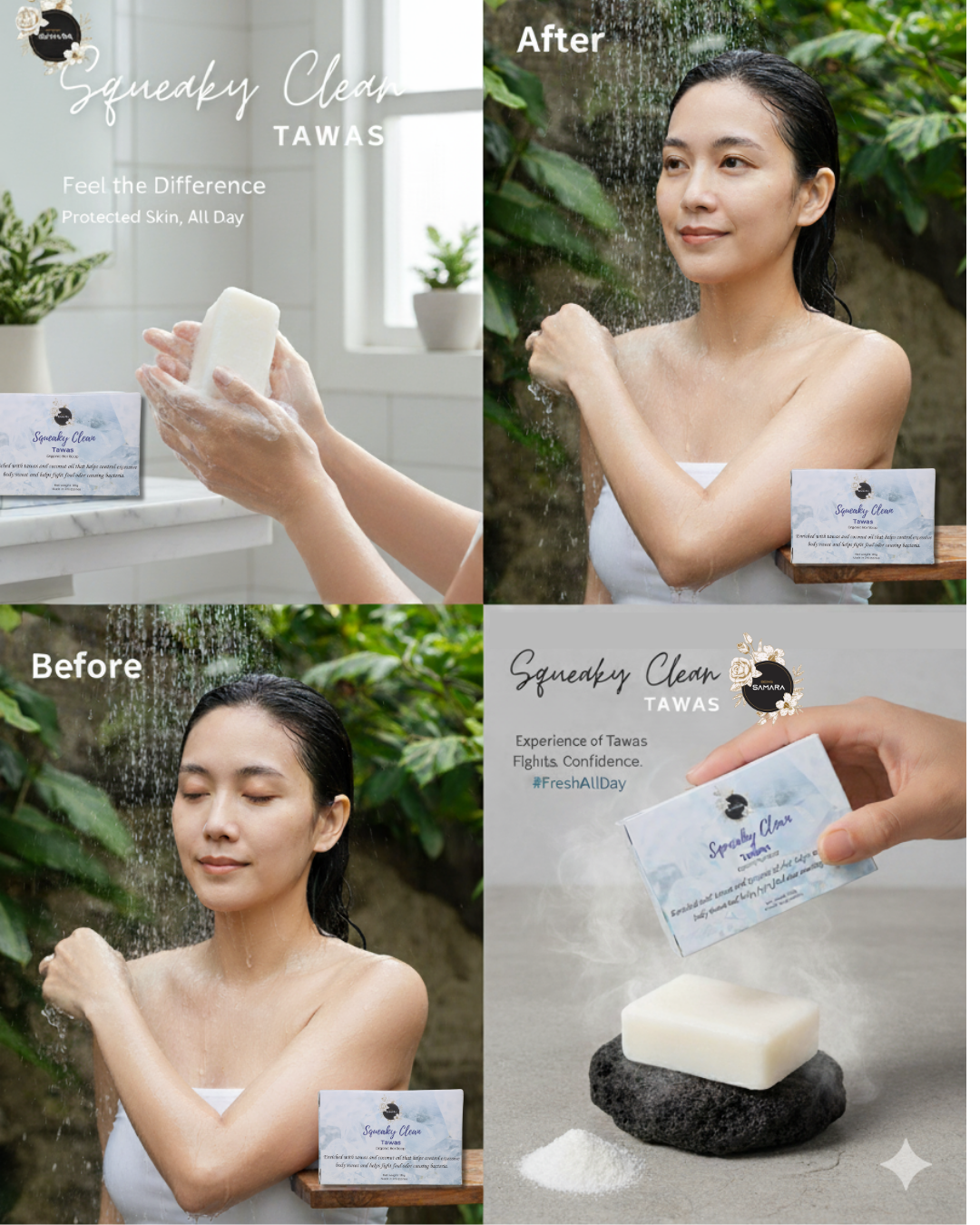 Squeaky Clean Tawas Organic Bar Soap