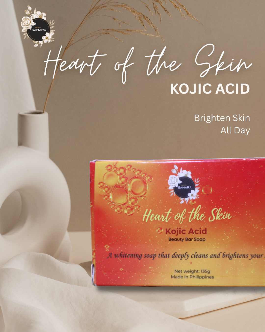 Heart of the Skin Kojic Acid Beauty Bar Soap