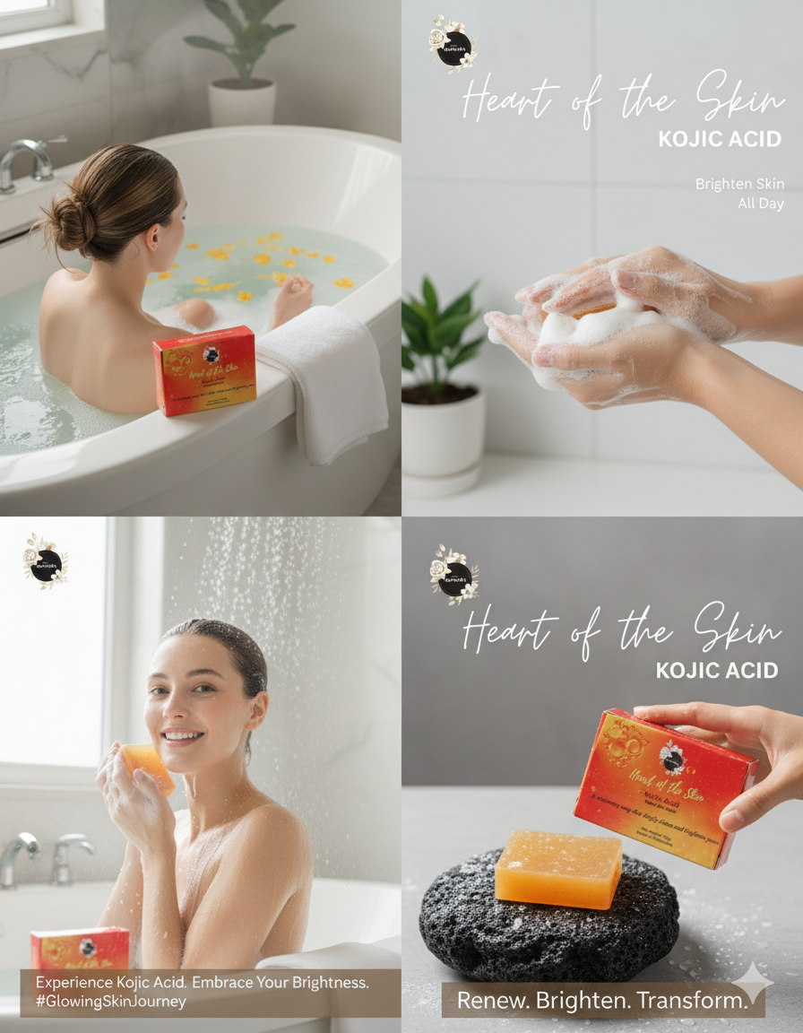 Heart of the Skin Kojic Acid Beauty Bar Soap