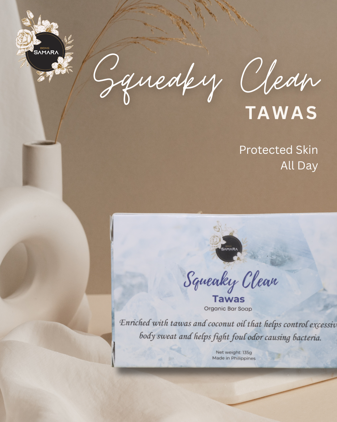 Squeaky Clean Tawas Organic Bar Soap
