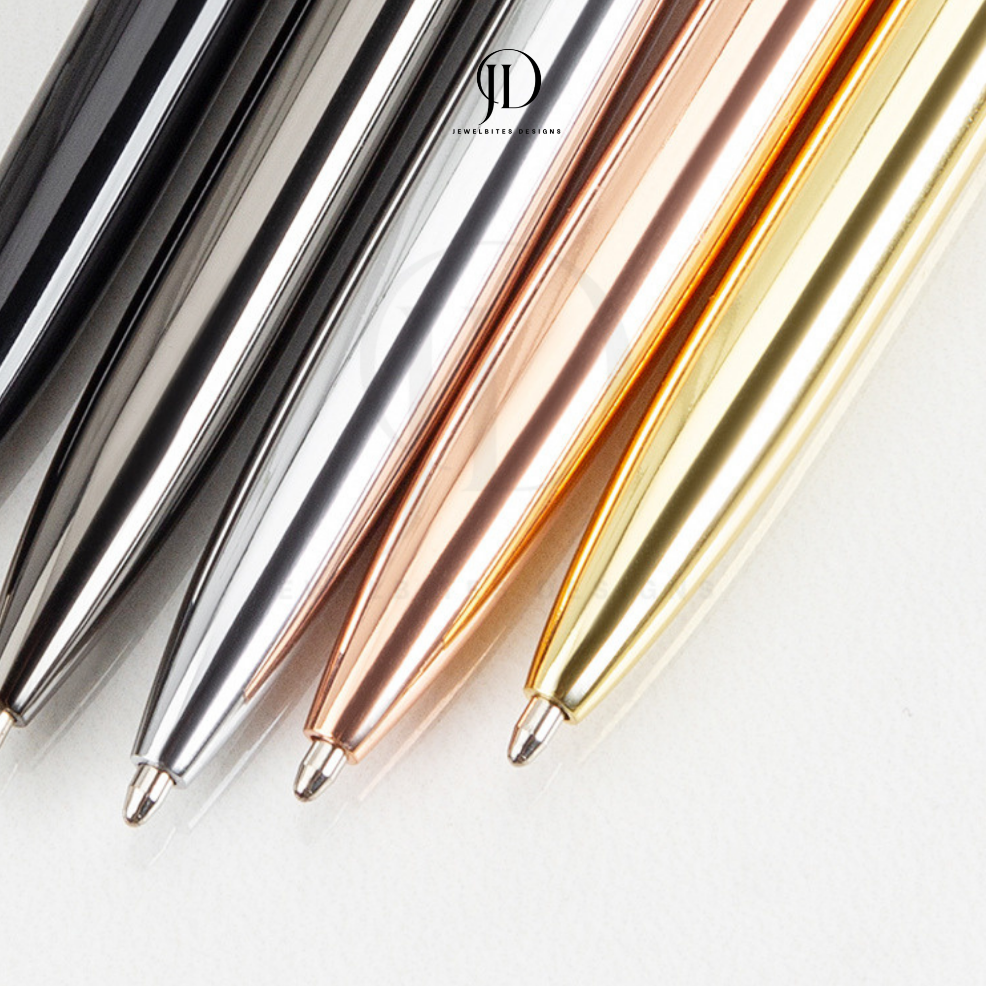 Custom Engraved Metal Ballpoint Pen: Slim Modern Design, Black Ink