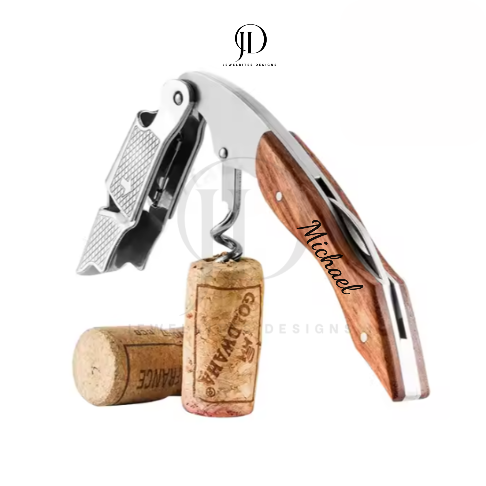 Personalized Wooden Corkscrew